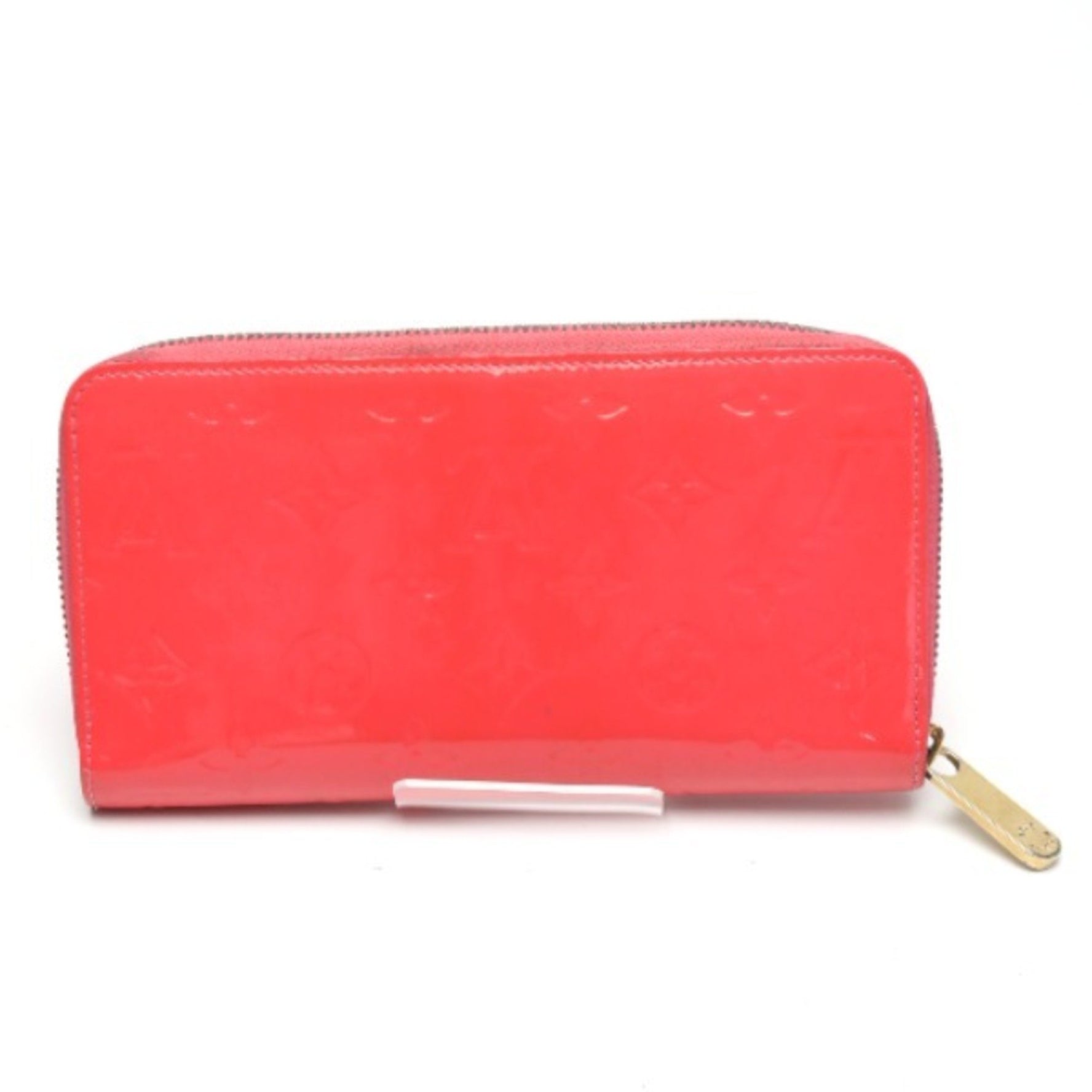 Louis Vuitton LV Round Zipper Vernis Zippy Wallet Rose Rich Long