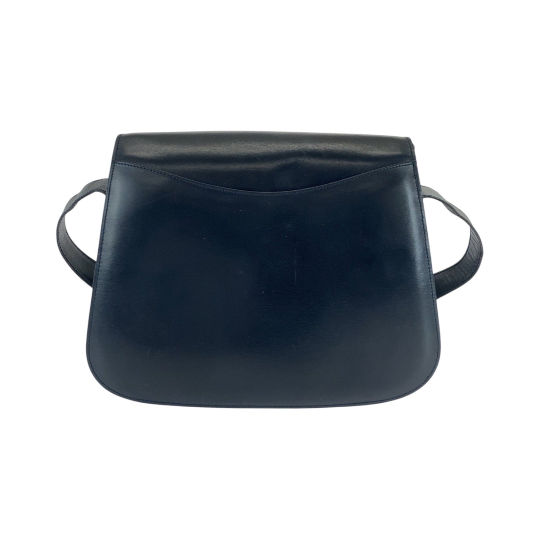 CELINE Vintage Gold Hardware Leather Shoulder Bag Pochette