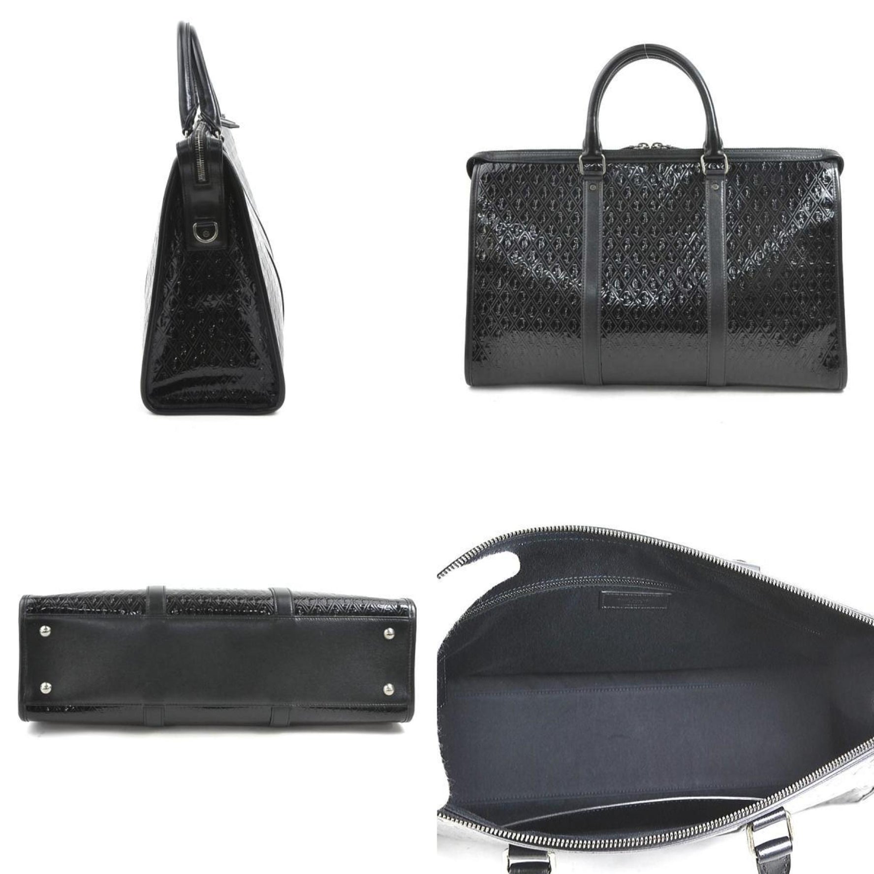 Saint Laurent Boston bag, handbag, patent leather