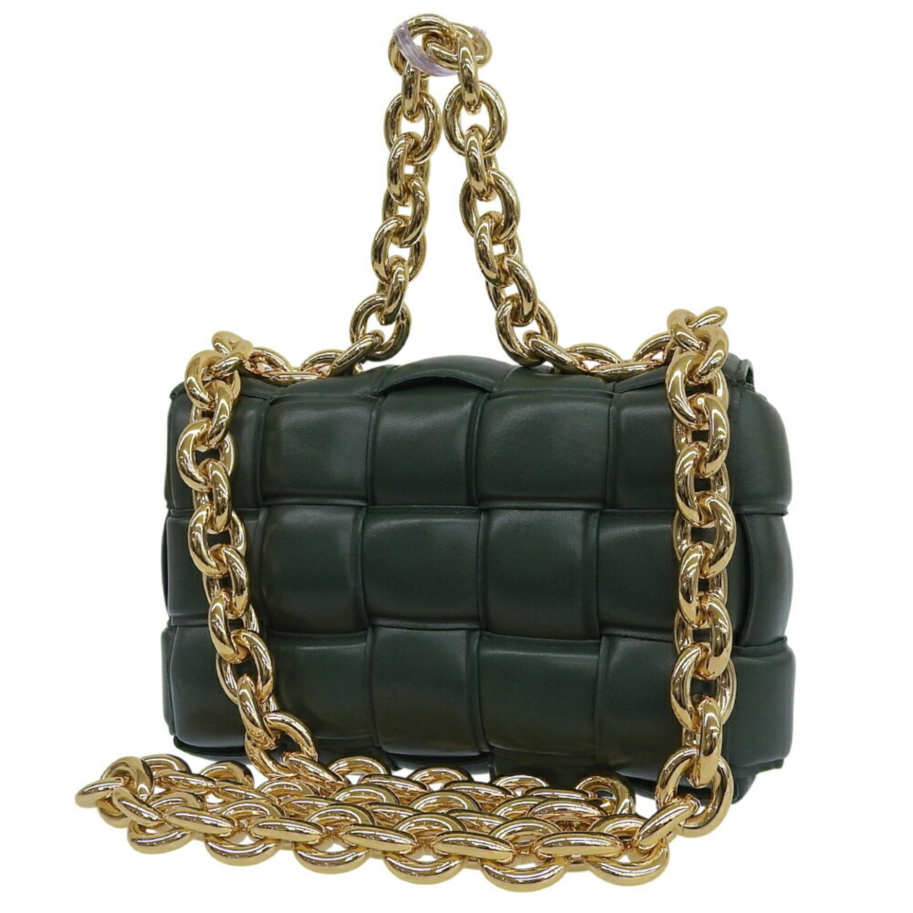 Bottega Veneta Padded Cassette Chain Shoulder Bag in Leather