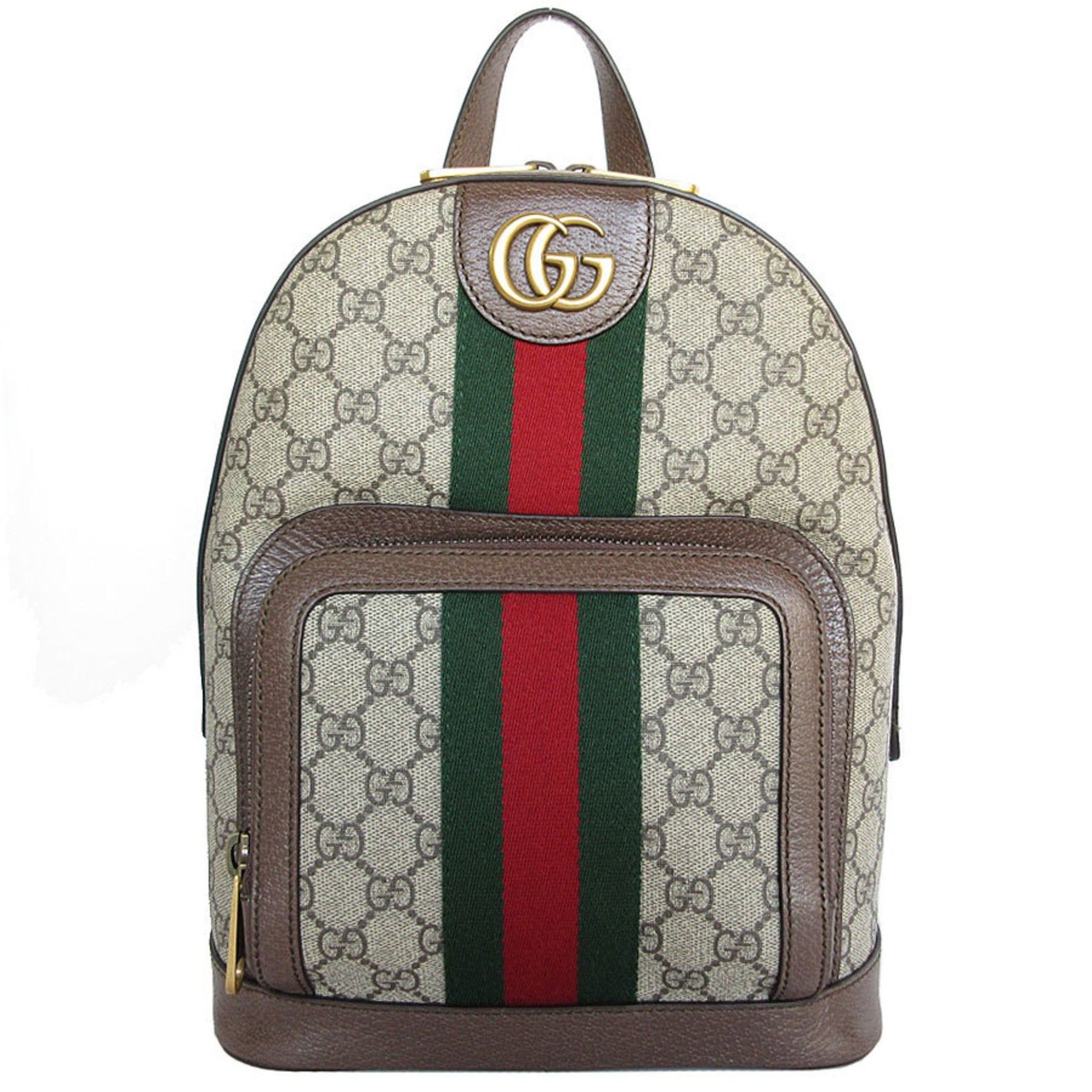 GUCCI Backpack GG Marmont Supreme Canvas Gold Men's