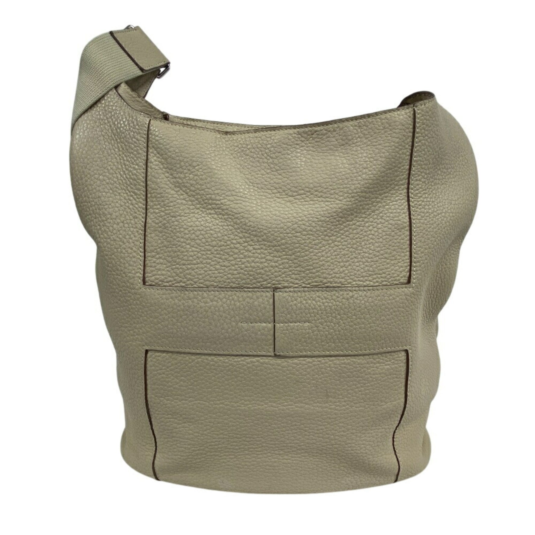 HERMES Good News GM Shoulder Bag Beige Men's