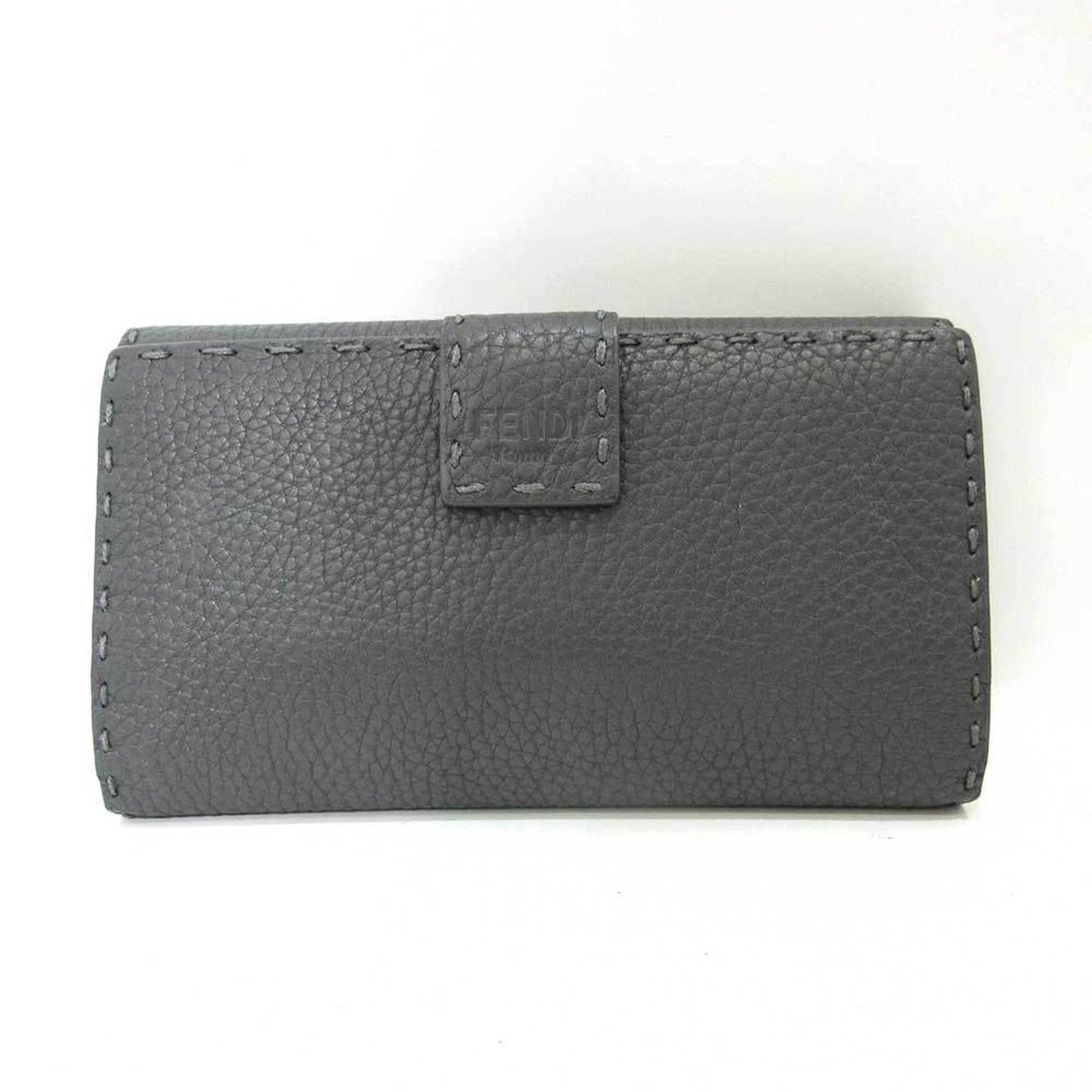 Fendi Wallet Selleria Peekaboo Long Bifold Double Open Leather