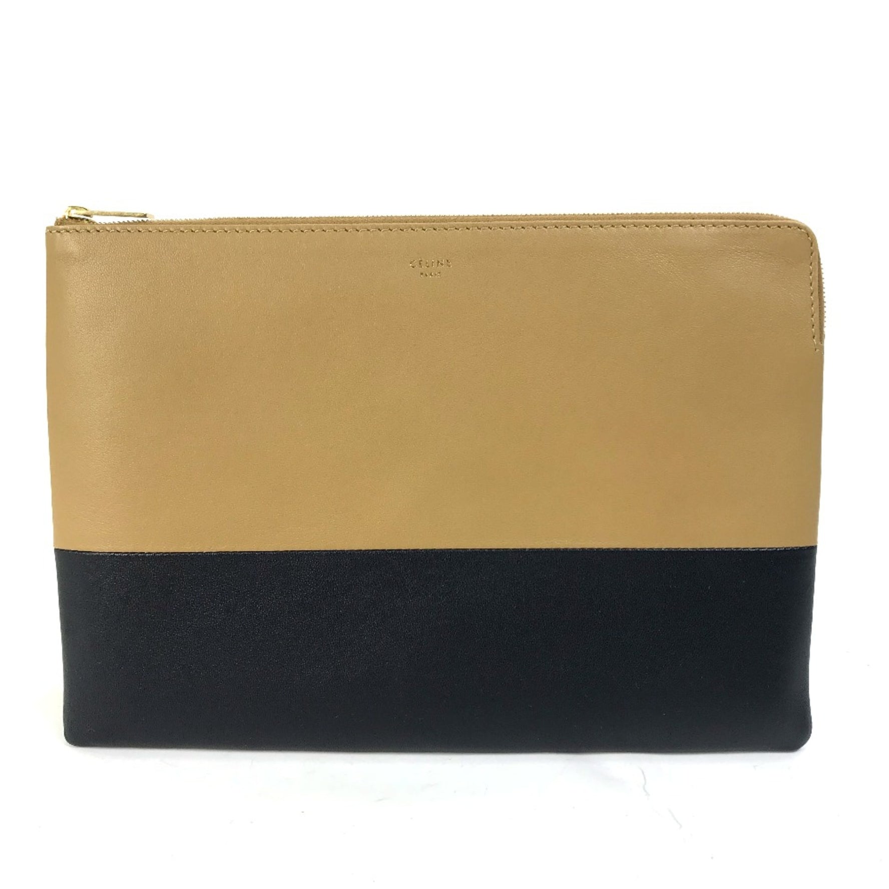CELINE Two-tone bag pouch Clutch bag