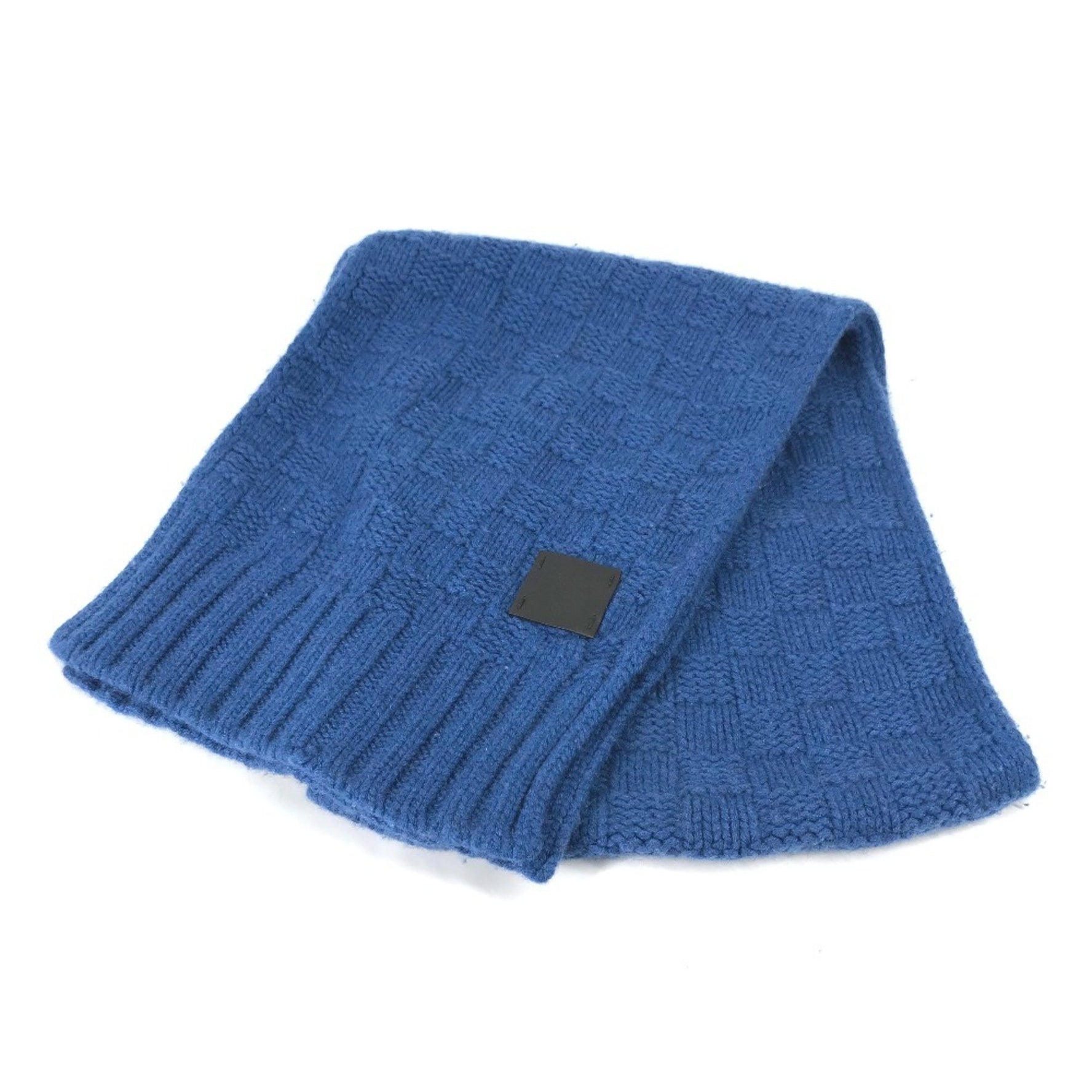 Louis Vuitton Echarpe Helsinki Leather Tag Scarf Cashmere Men's