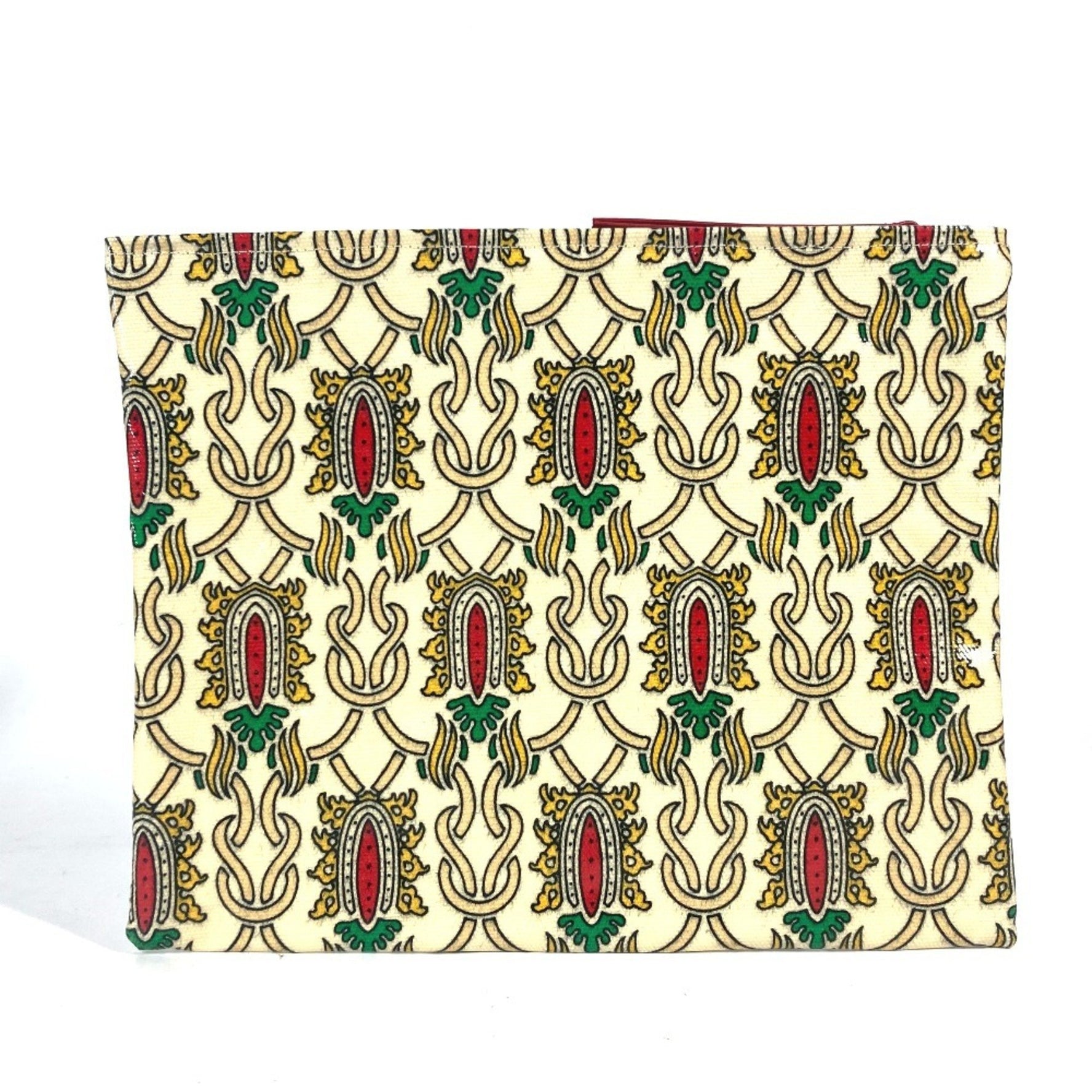 GUCCI GADEN Pouch Clutch Bag Coated Canvas Red