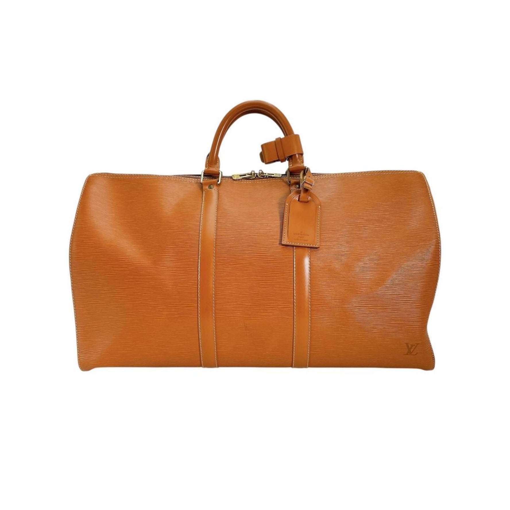Louis Vuitton Boston bag Travel Epi Keepall 50 leather Zipangu Gold