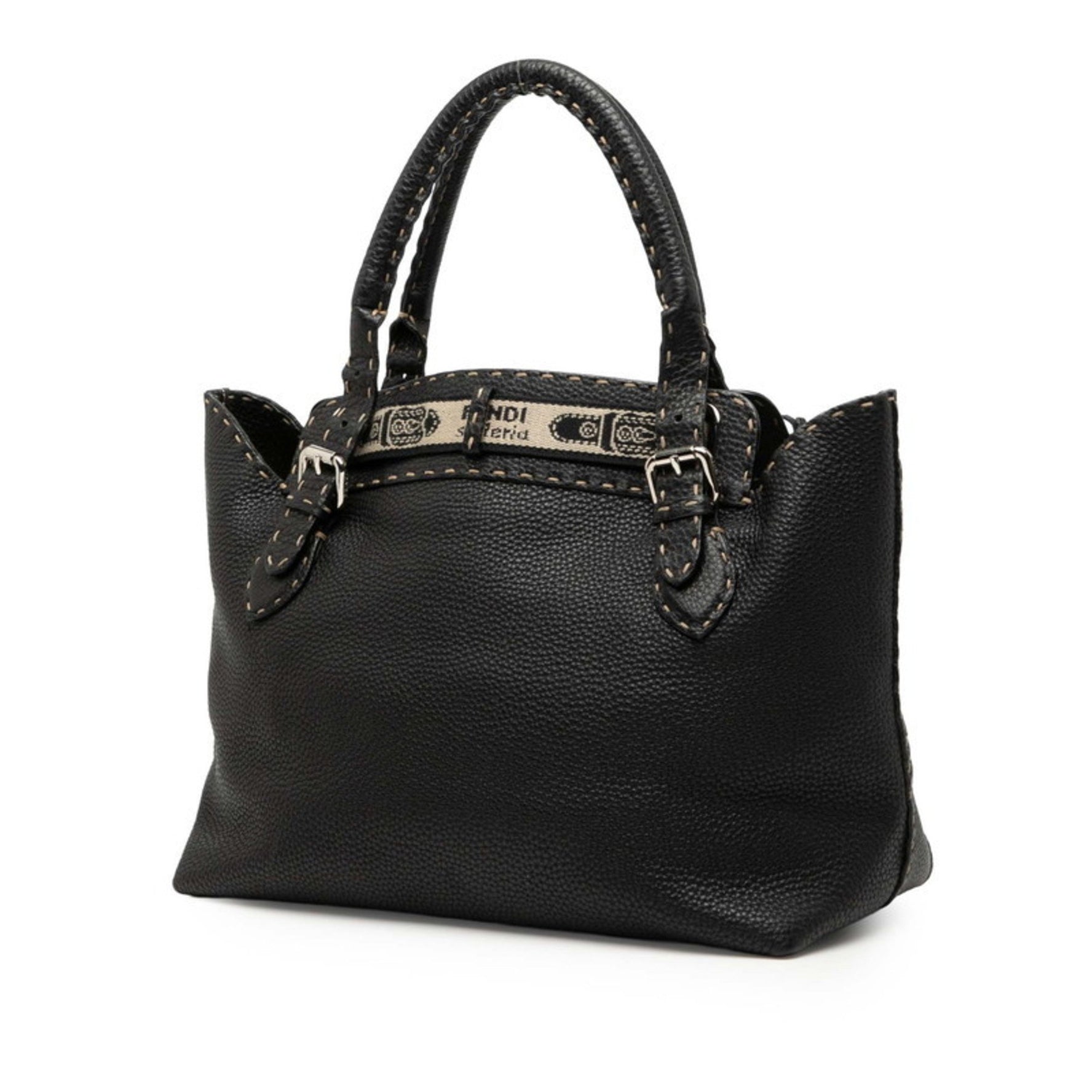 FENDI Selleria Villa Borghese Handbag Leather