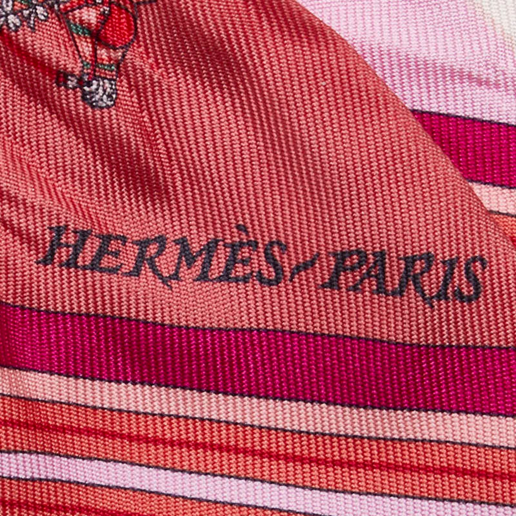 Hermes Twilly Couvertures Nouvelles New Blanket Scarf Muffler Pink Multicolor Silk