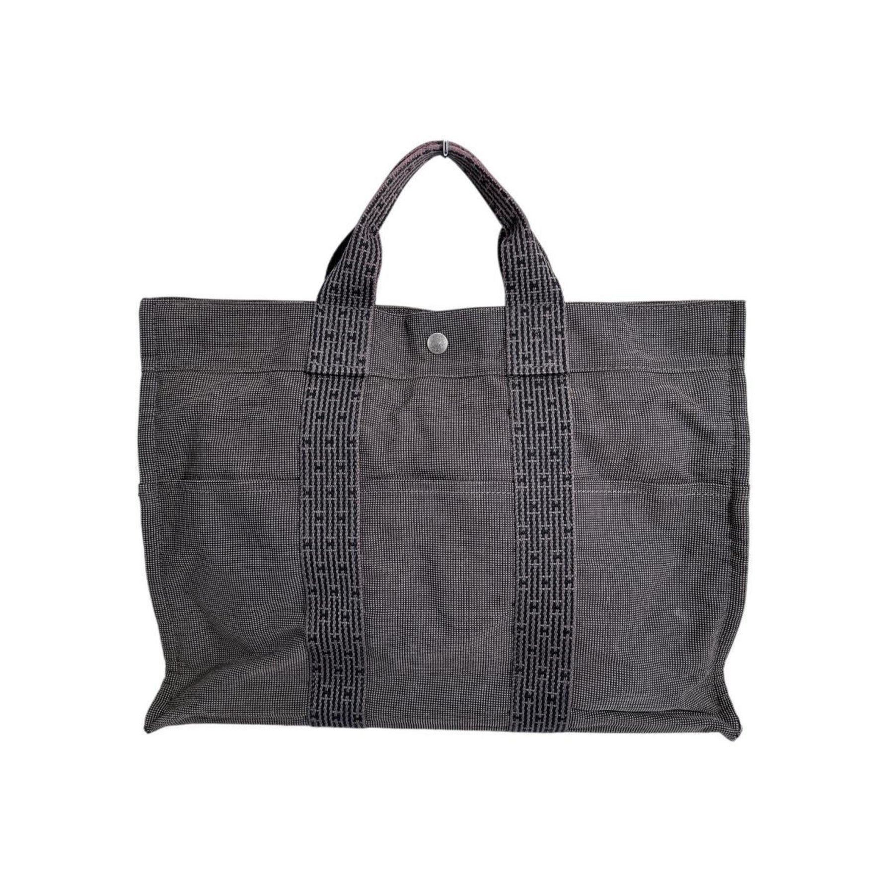 Hermes Hermès Air Line MM Tote Bag, Business Canvas