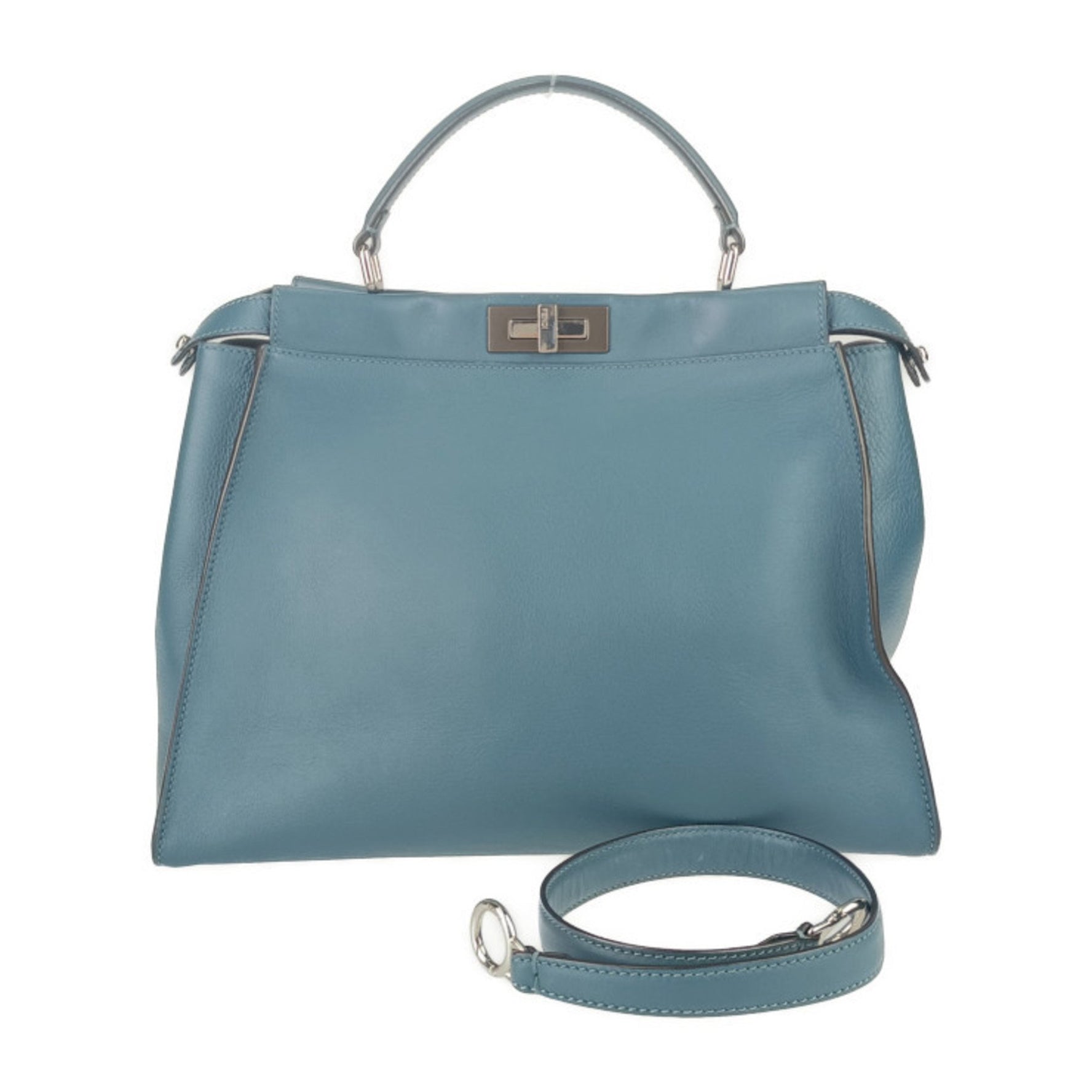 FENDI Tote Bag Peekaboo Large Leather Shoulder Turn Lock