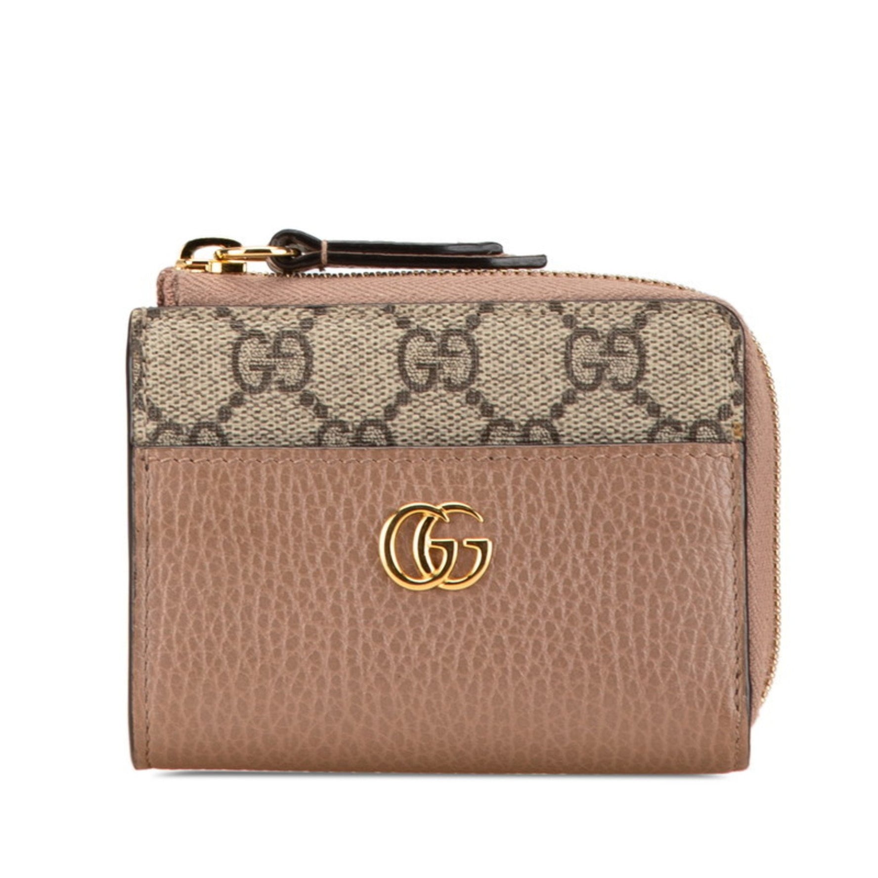 Gucci GG Marmont L-shaped bi-fold wallet PVC Leather