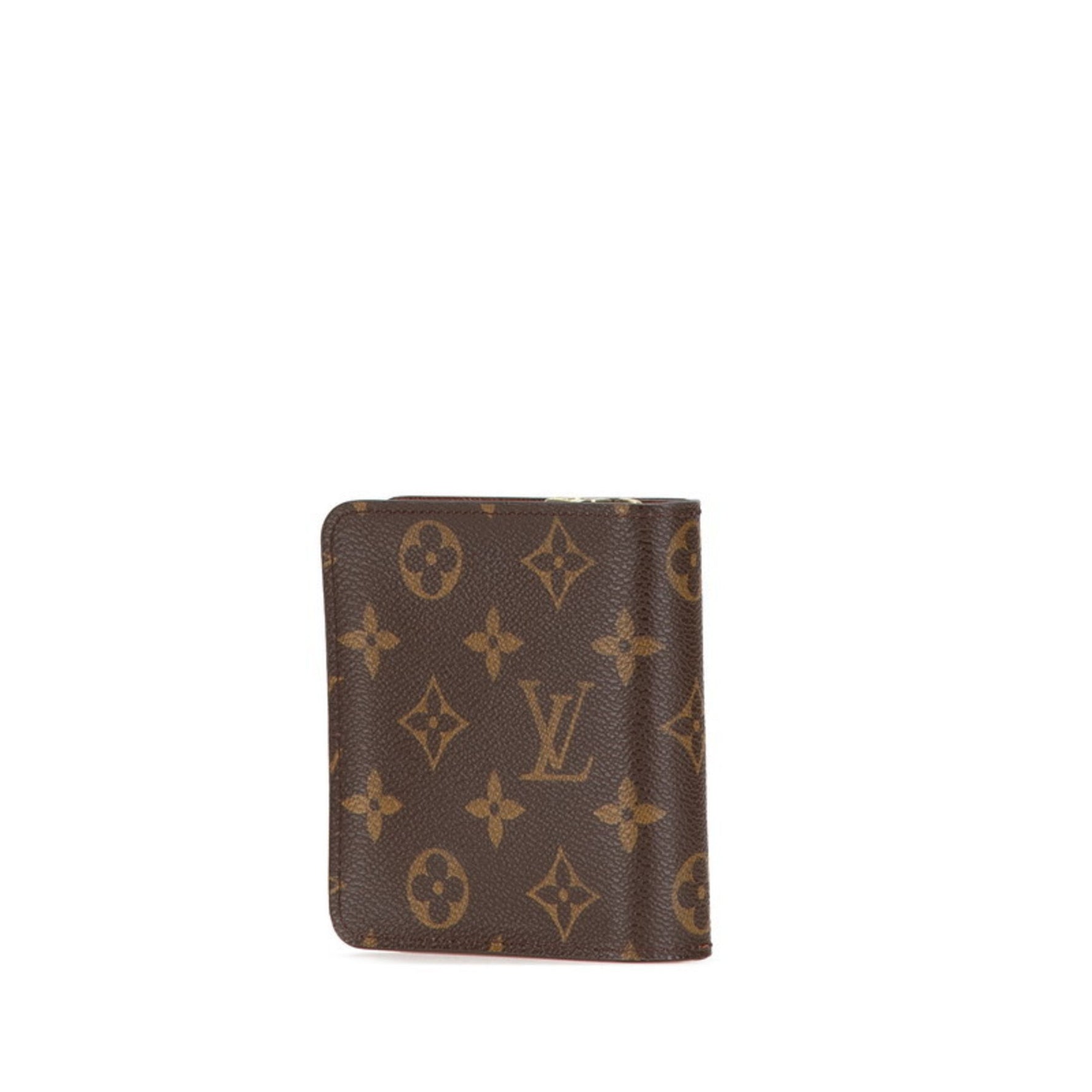 Louis Vuitton Monogram Compact Zip Bifold Wallet Leather
