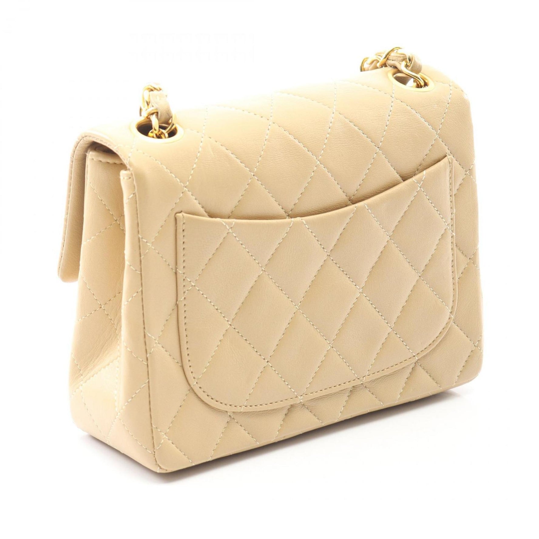 CHANEL Mini Matelasse Shoulder Bag, Lambskin Leather