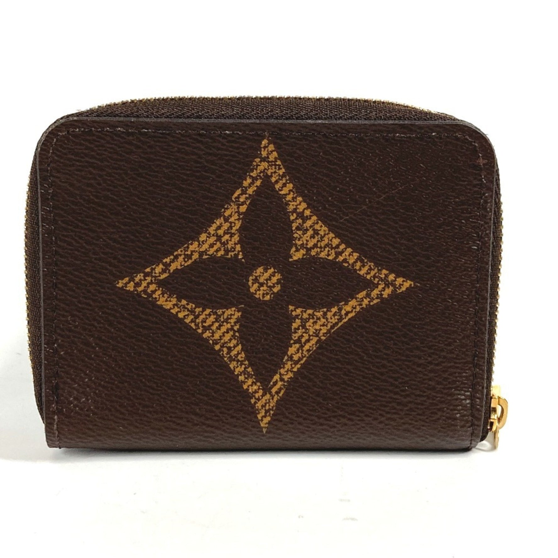 Louis Vuitton Monogram Giant Zippy Coin Purse Wallet Round Wallet/Coin Case Canvas