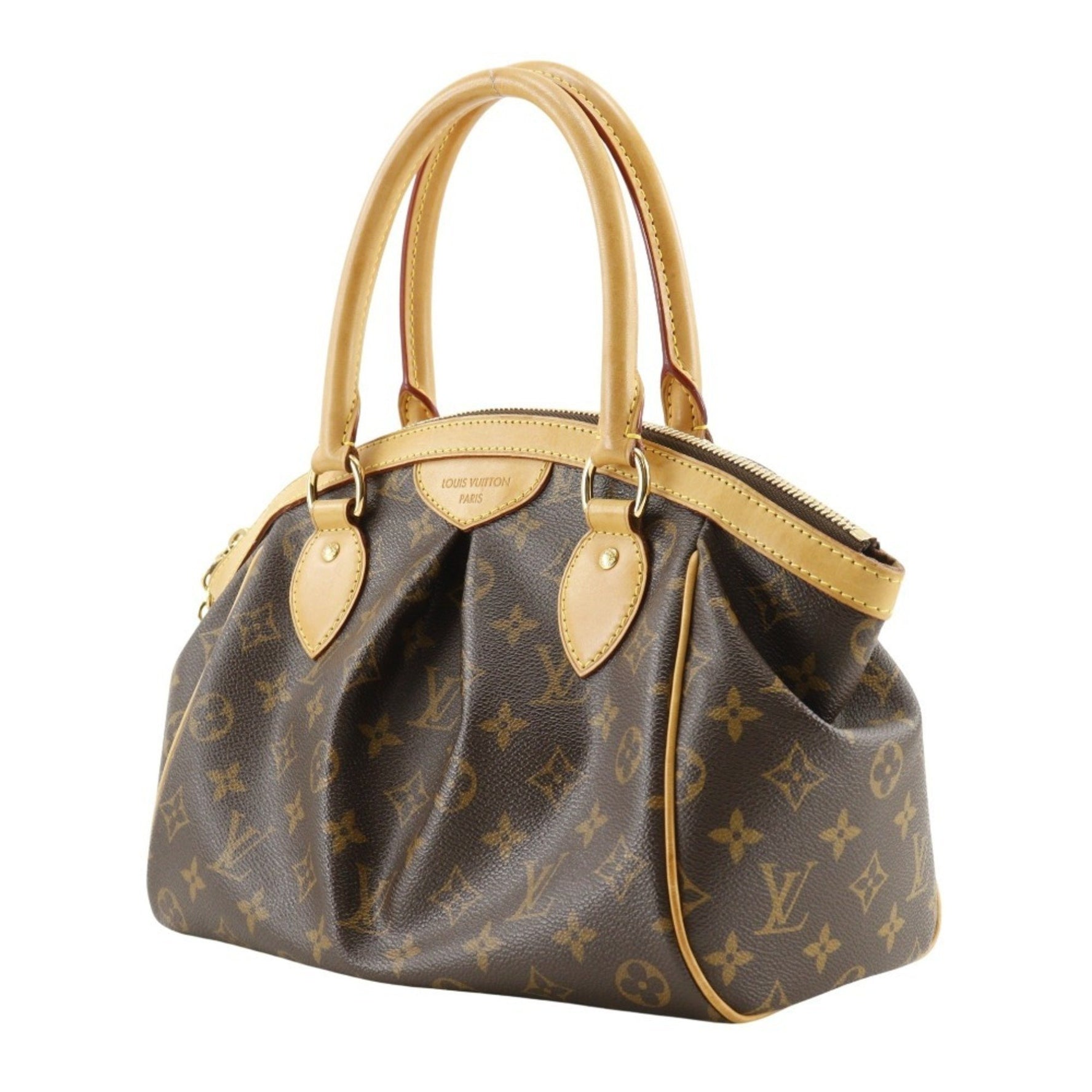 Louis Vuitton Tivoli PM Handbag Monogram Canvas 2011 Brown