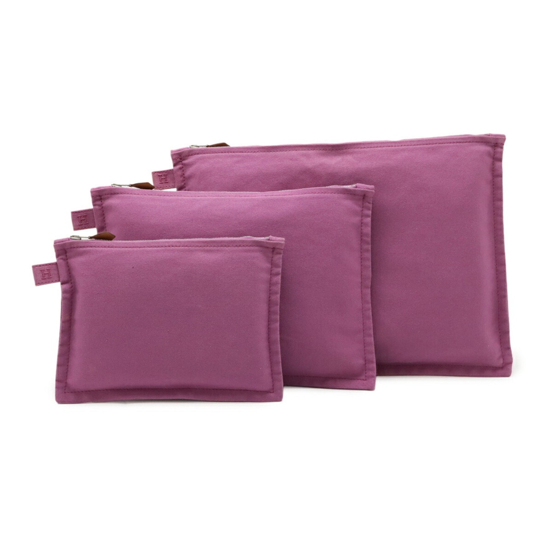 HERMES Bora Pouch Set, Multi-Pouch, Clutch Bag, Bag-in-Bag, Cotton Canvas