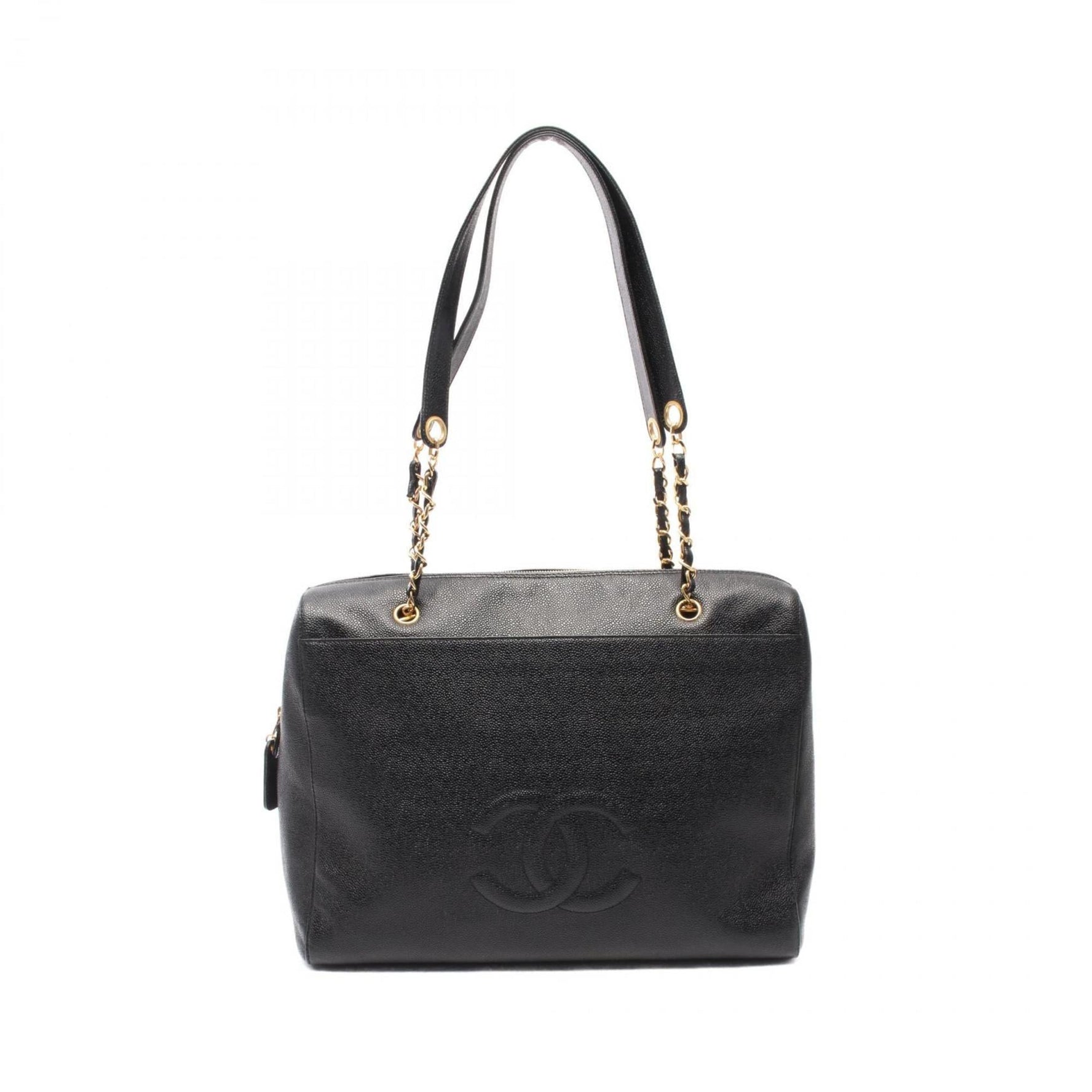 CHANEL Coco Mark Shoulder Bag in Caviar (Grained Calfskin)
