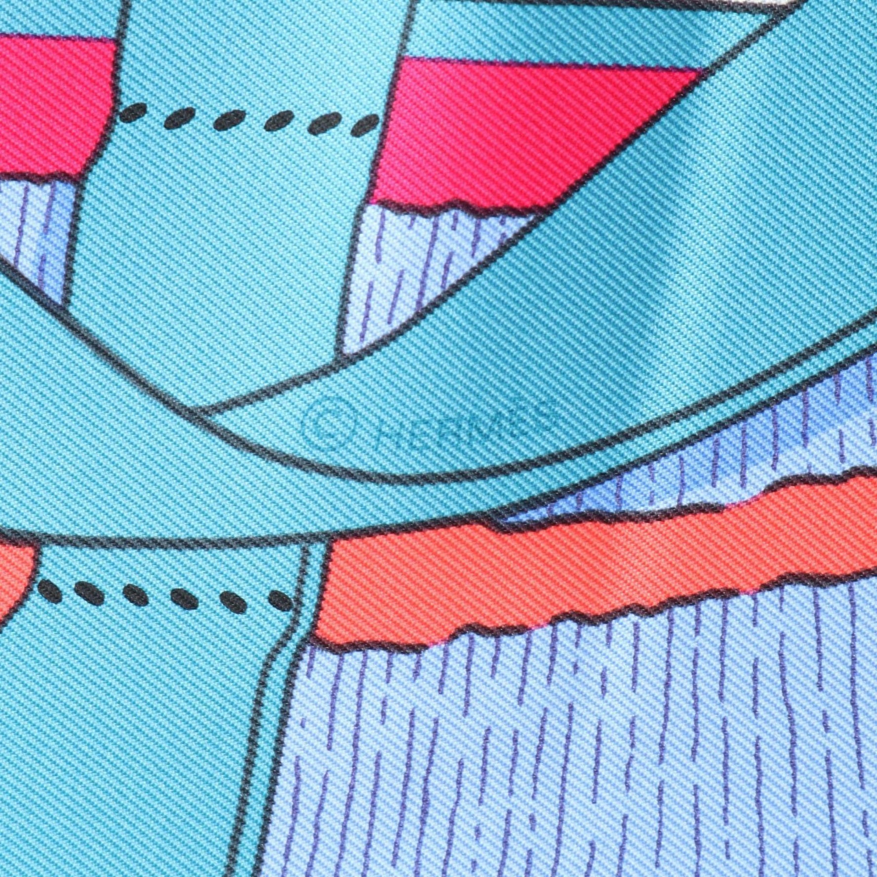 Hermès HERMES Carré 90 MORS A JOUETS Silk Scarf in Pink Multicolor