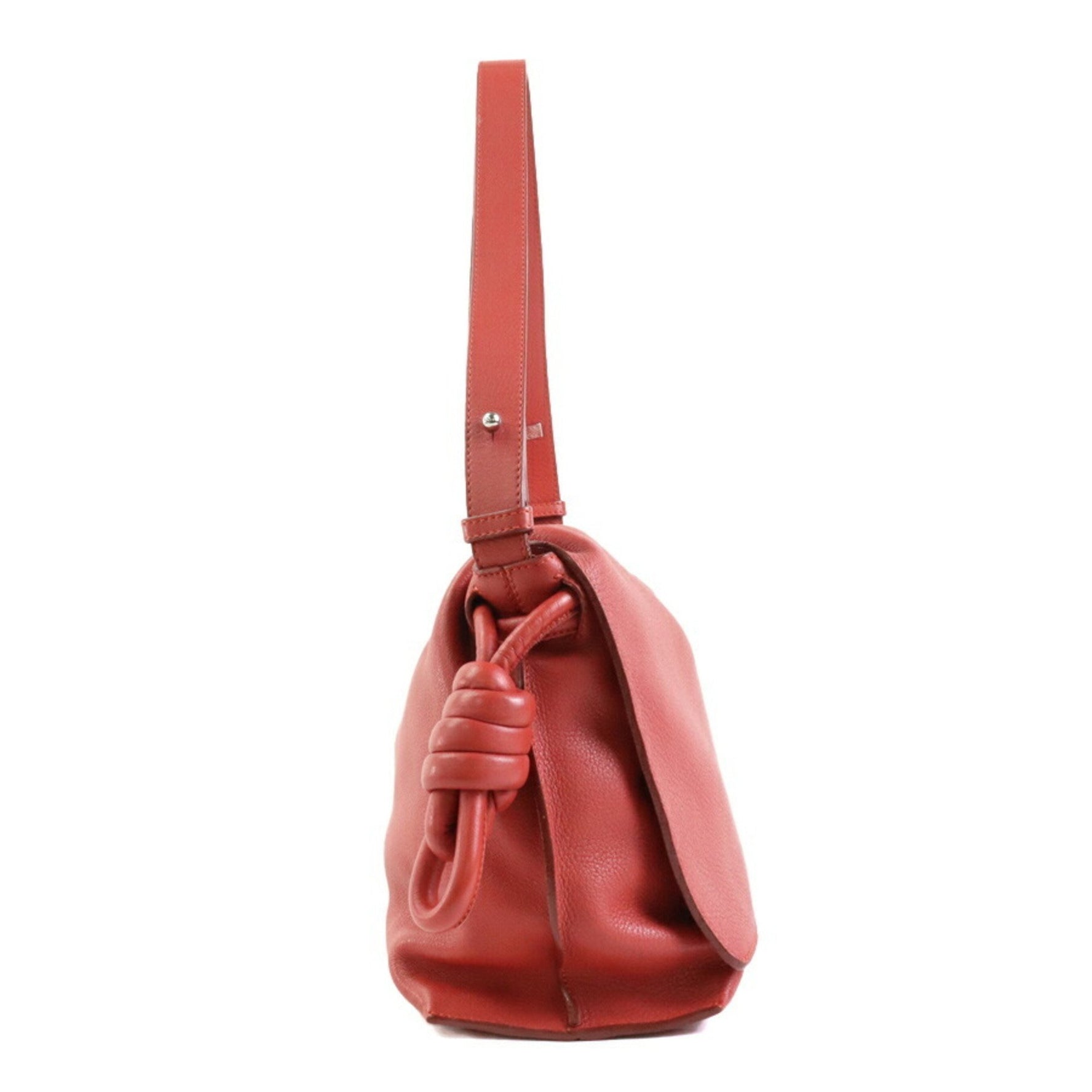 LOEWE Shoulder Bag Leather Orange Red
