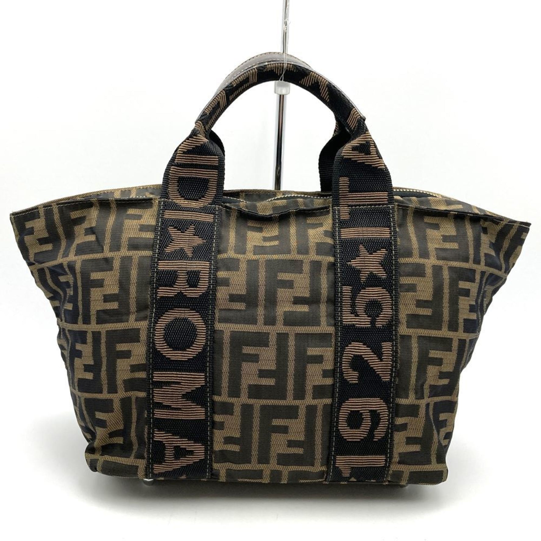 FENDI 257 088 Mini Handbag Nylon Canvas