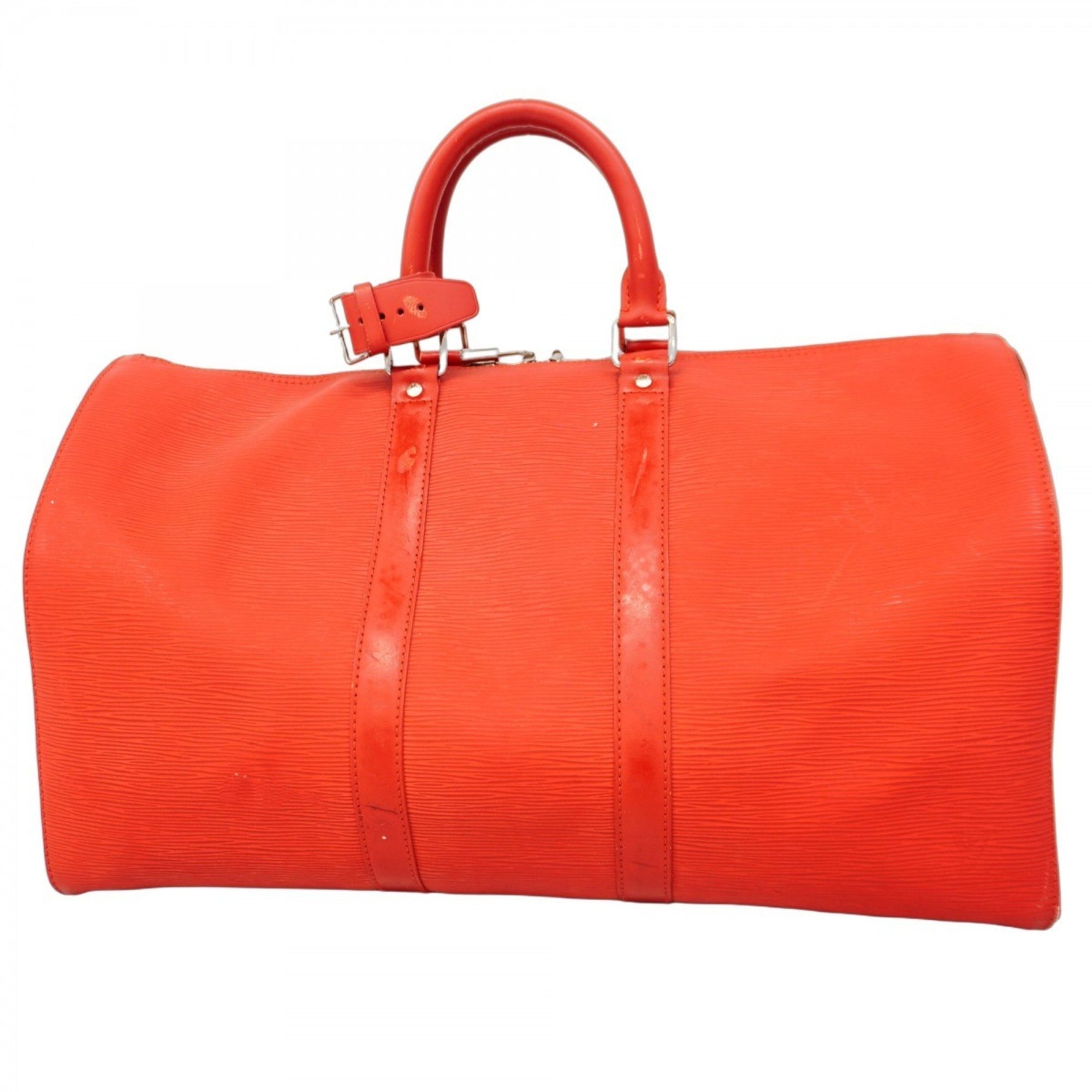 Louis Vuitton Epi Keepall 45 Boston Bag Castilian Red