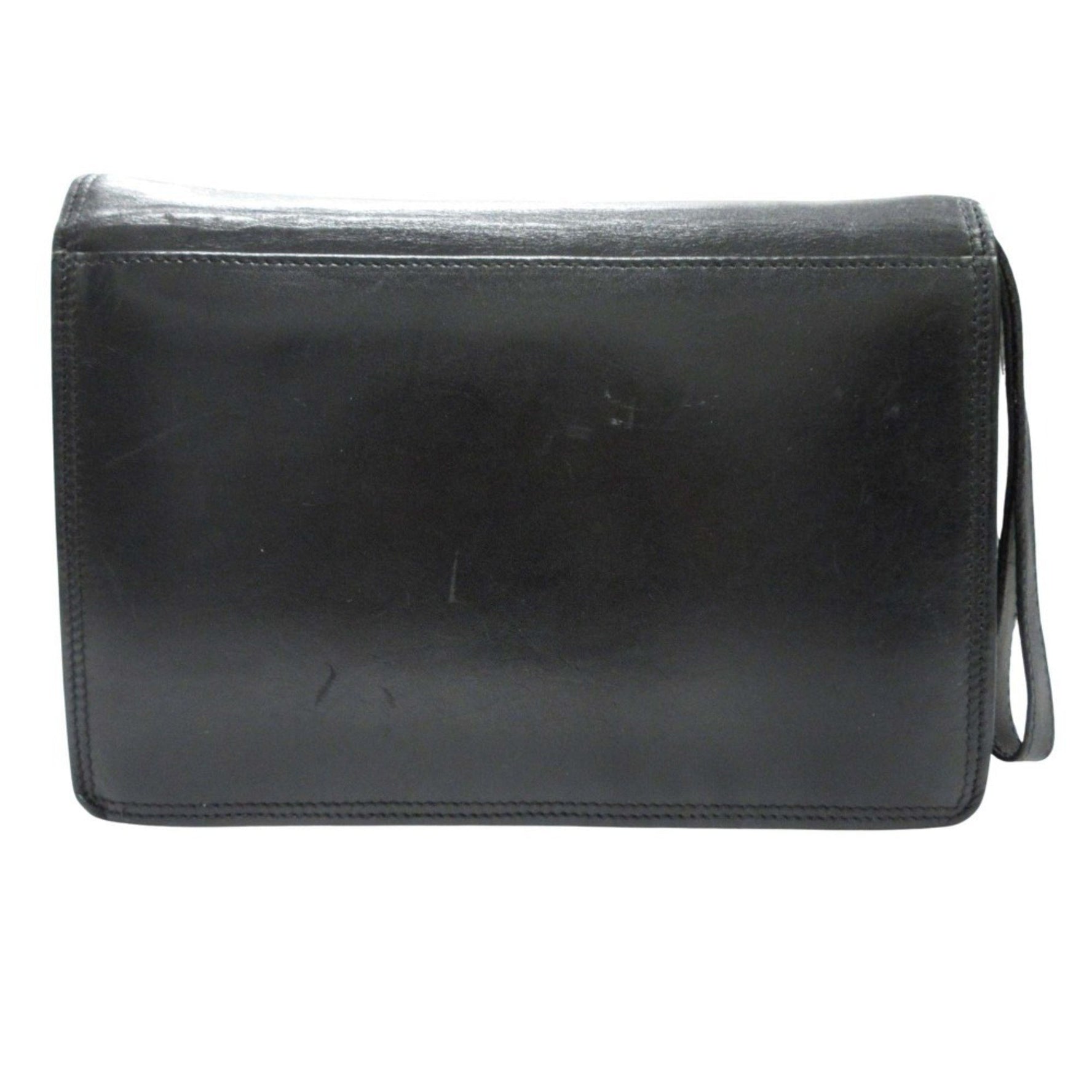 BALLY Clutch bag, second, dial lock type, leather, genuine leather strap, vintage, men's