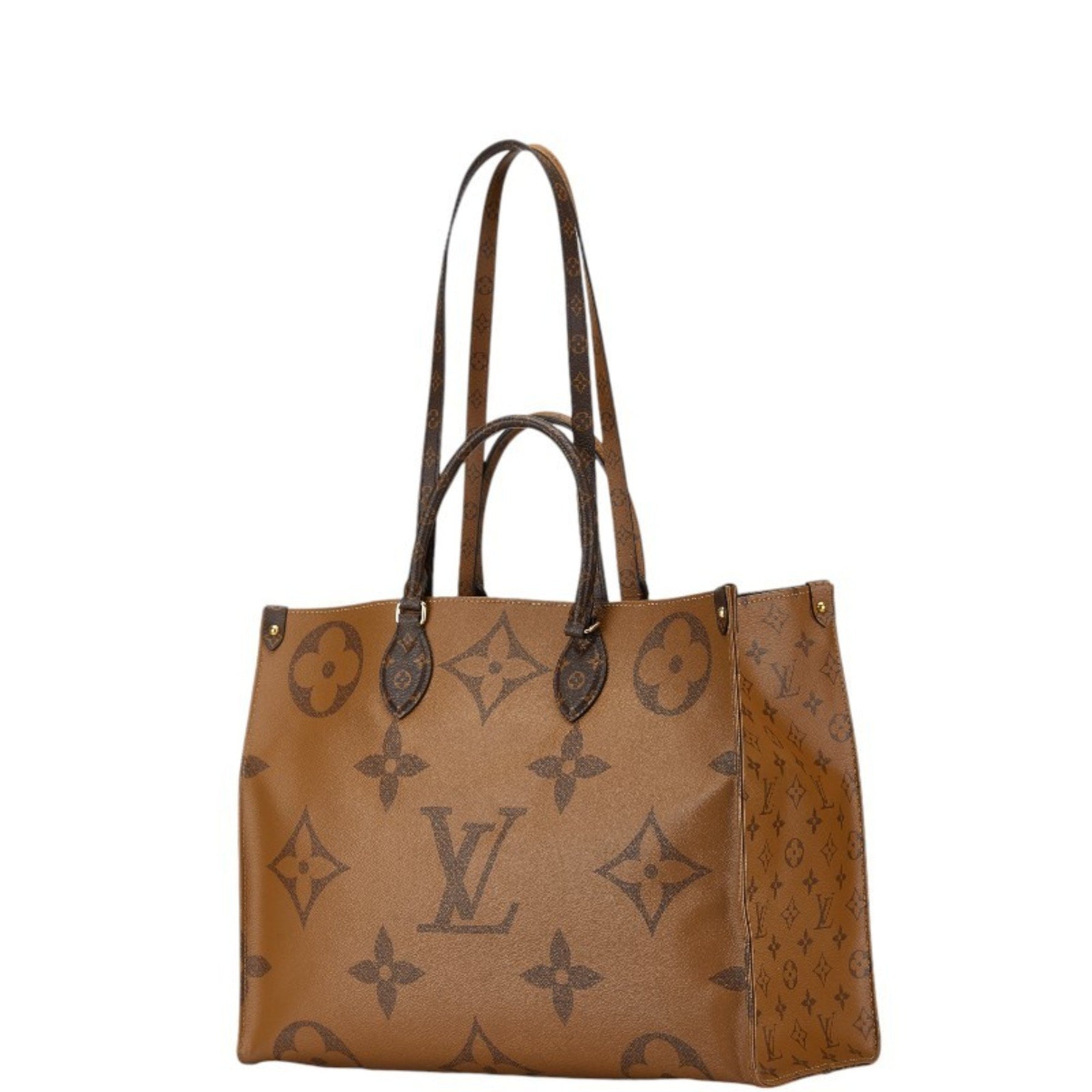 Louis Vuitton Monogram Reverse On the Go MM Handbag Shoulder Bag PVC Leather