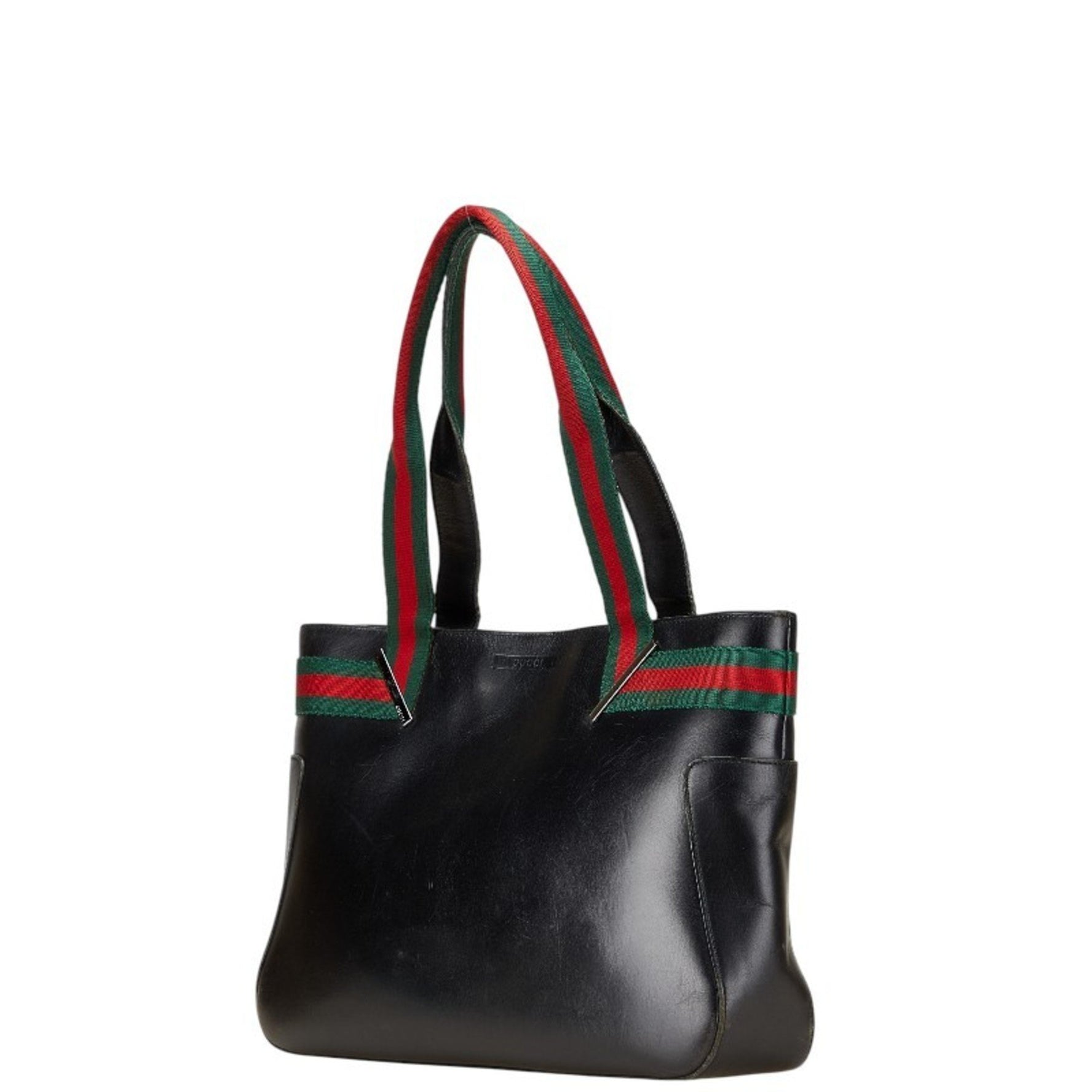 Gucci Sherry Line Tote Bag Handbag Leather