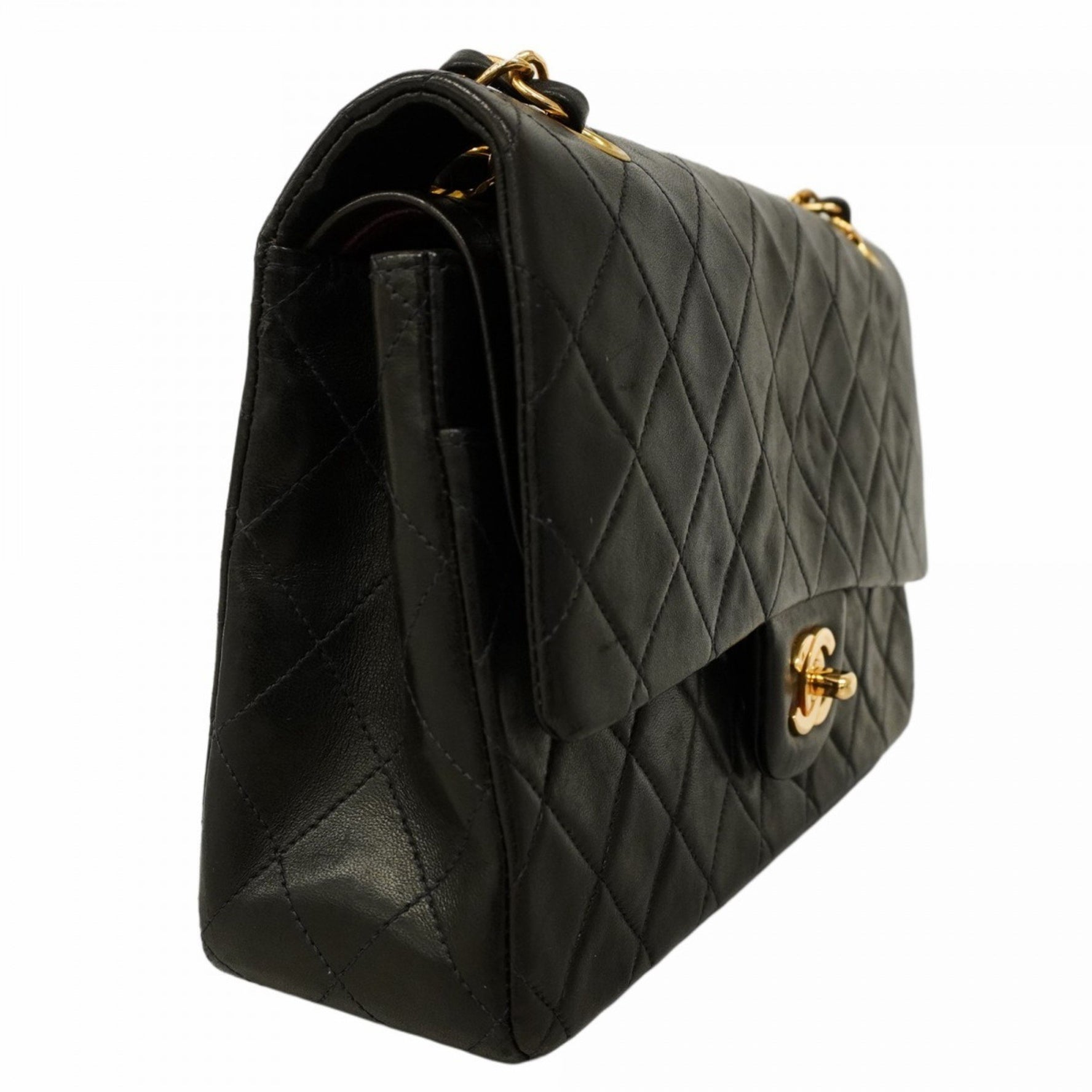 Chanel Matelasse Shoulder Bag with Double Flap and Chain, Lambskin