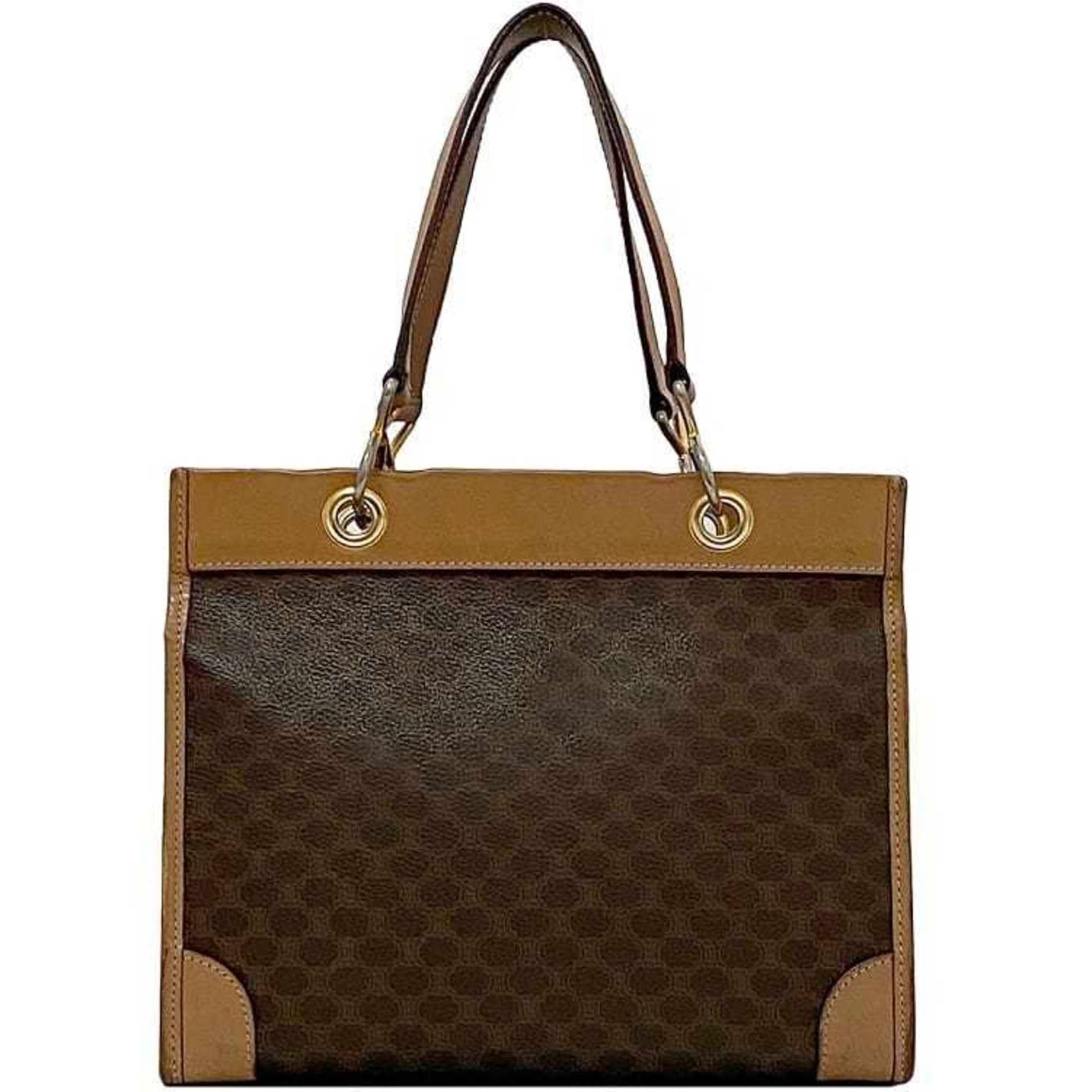 Celine handbag macadam tote bag PVC leather men's coated square