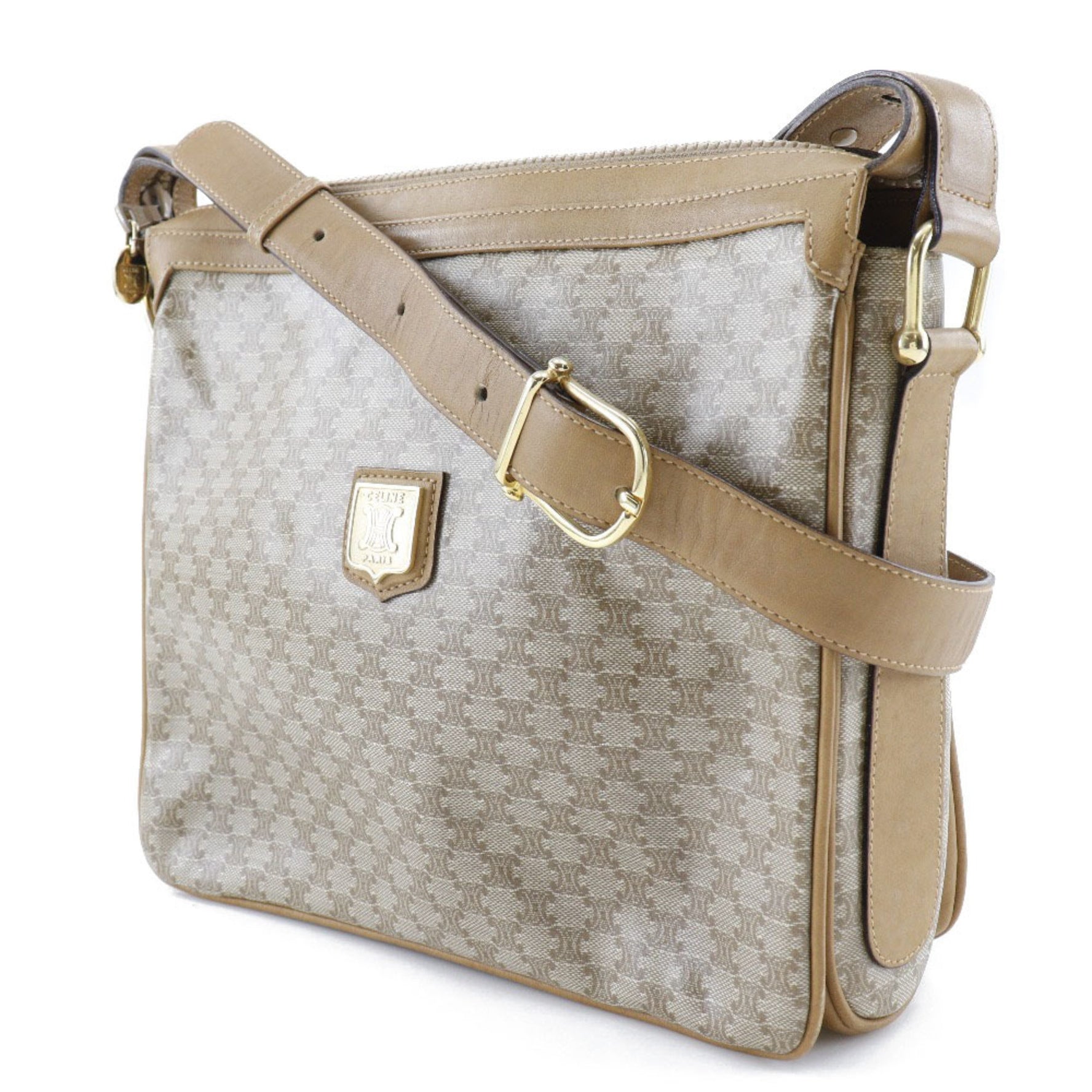 Celine Macadam Shoulder Bag PVC Ladies