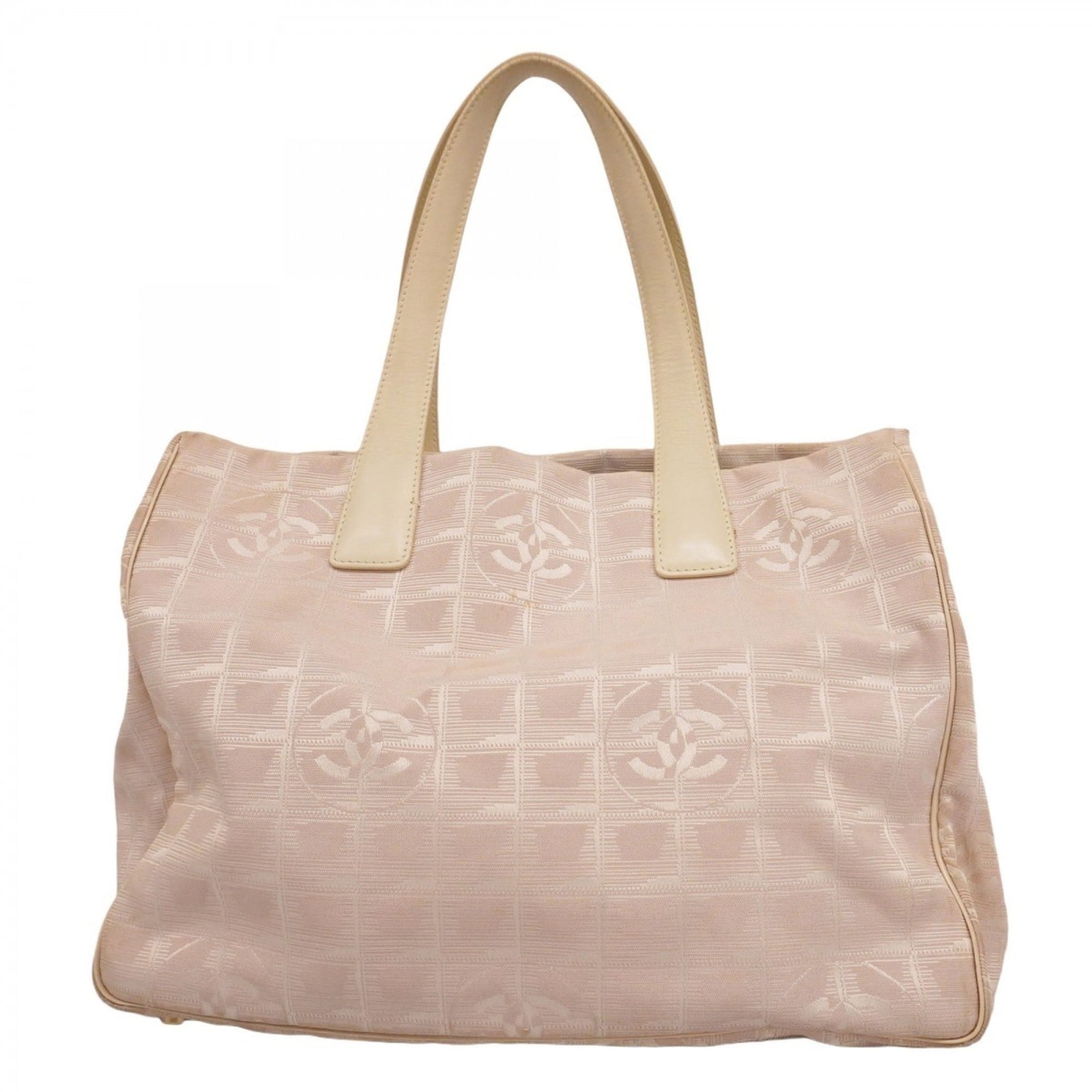 Chanel New Travel Nylon Tote Bag in Pink and White
