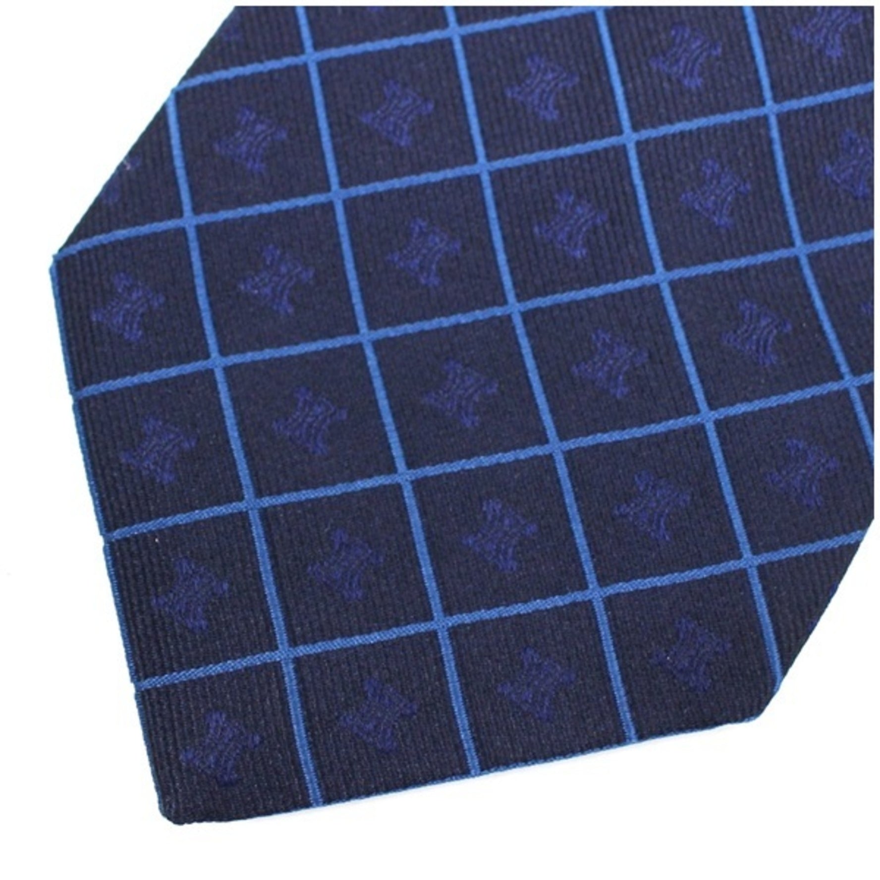Celine Silk Necktie Plaid Macadam