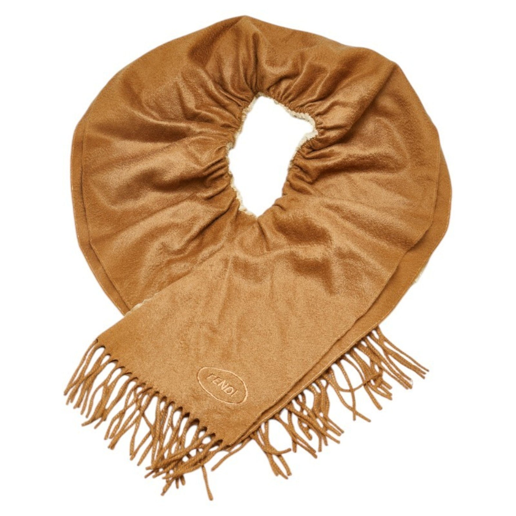 FENDI scarf cashmere fur