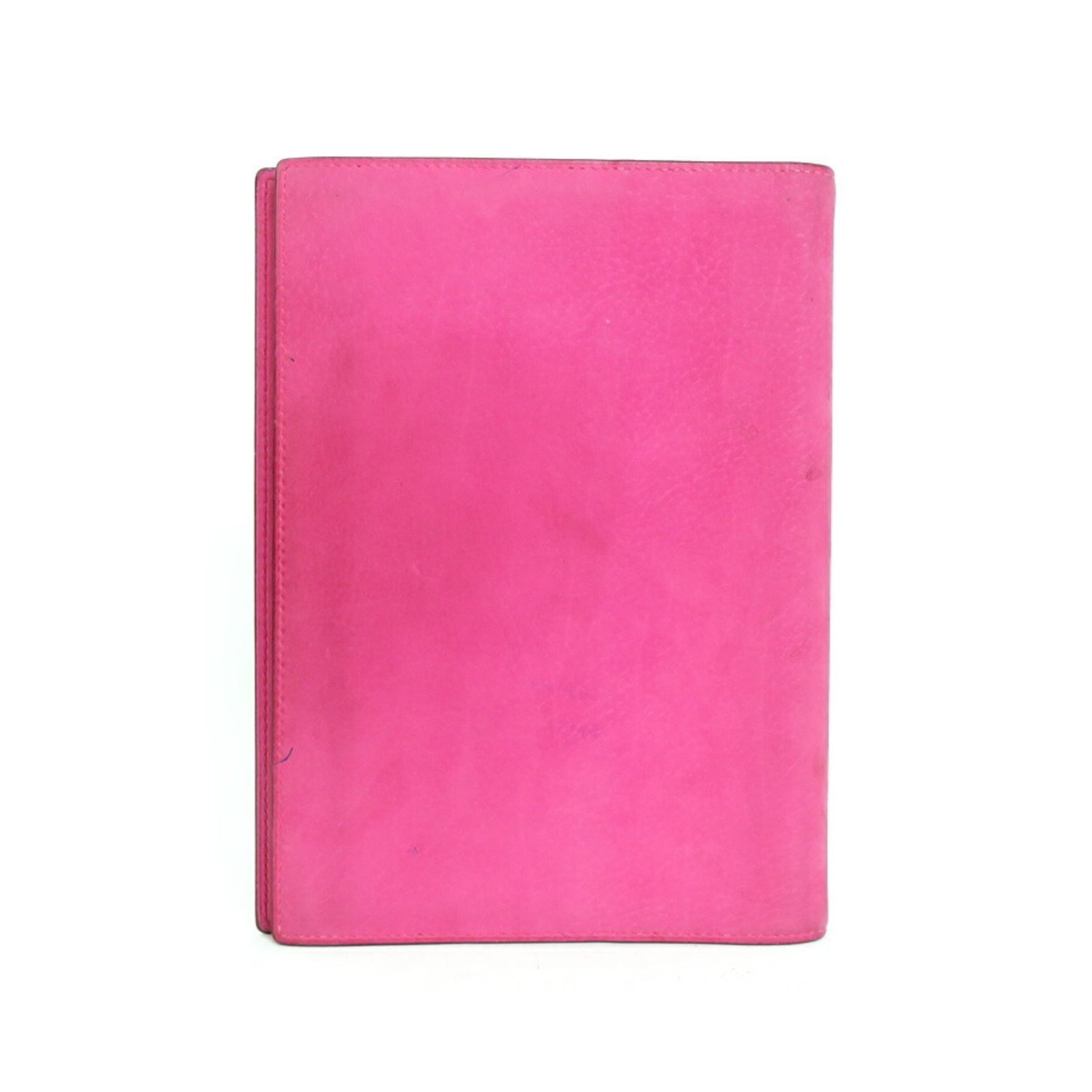 Hermes Notebook Cover Leather Magenta Ladies