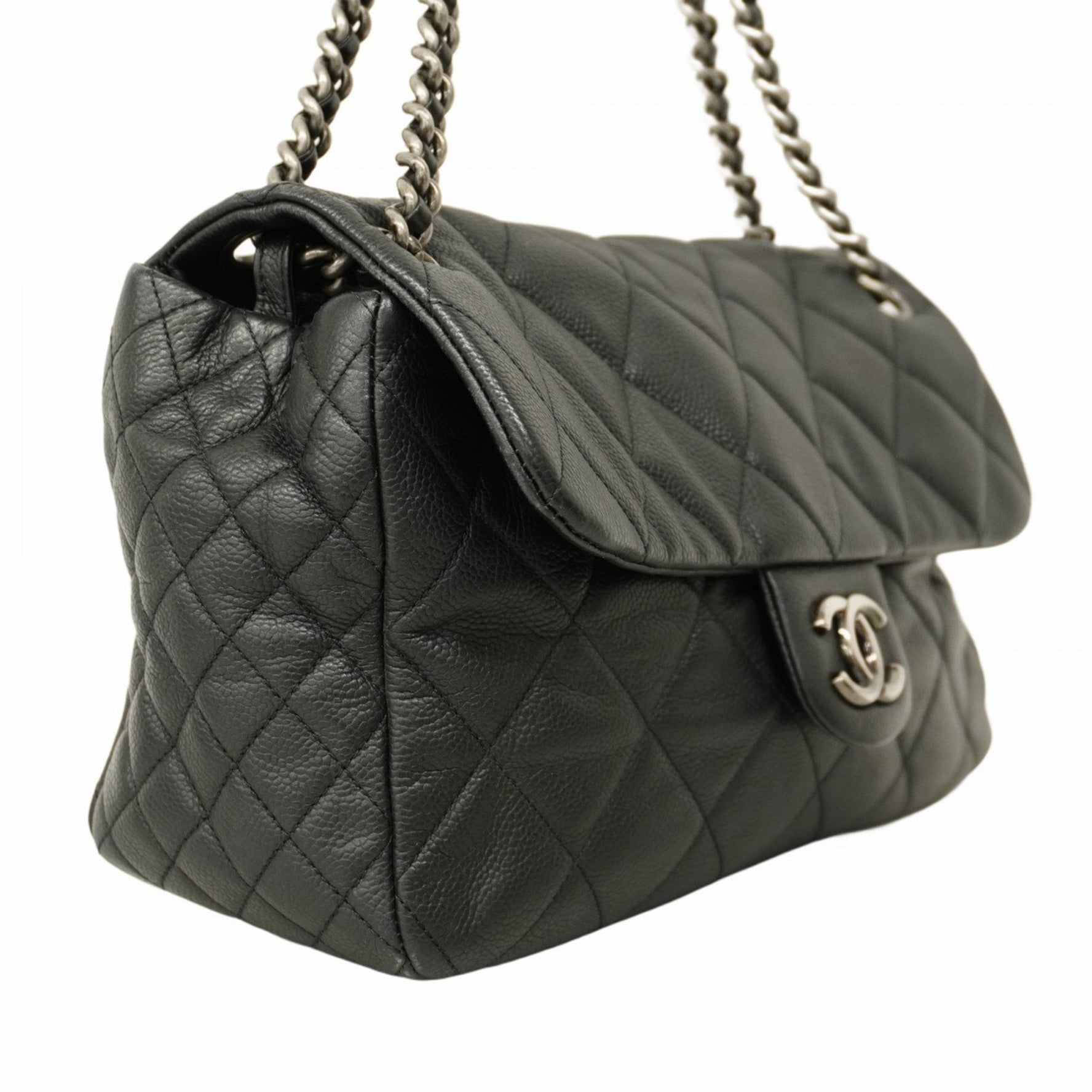 Chanel Matelasse Shoulder Bag with Chain, Caviar Skin