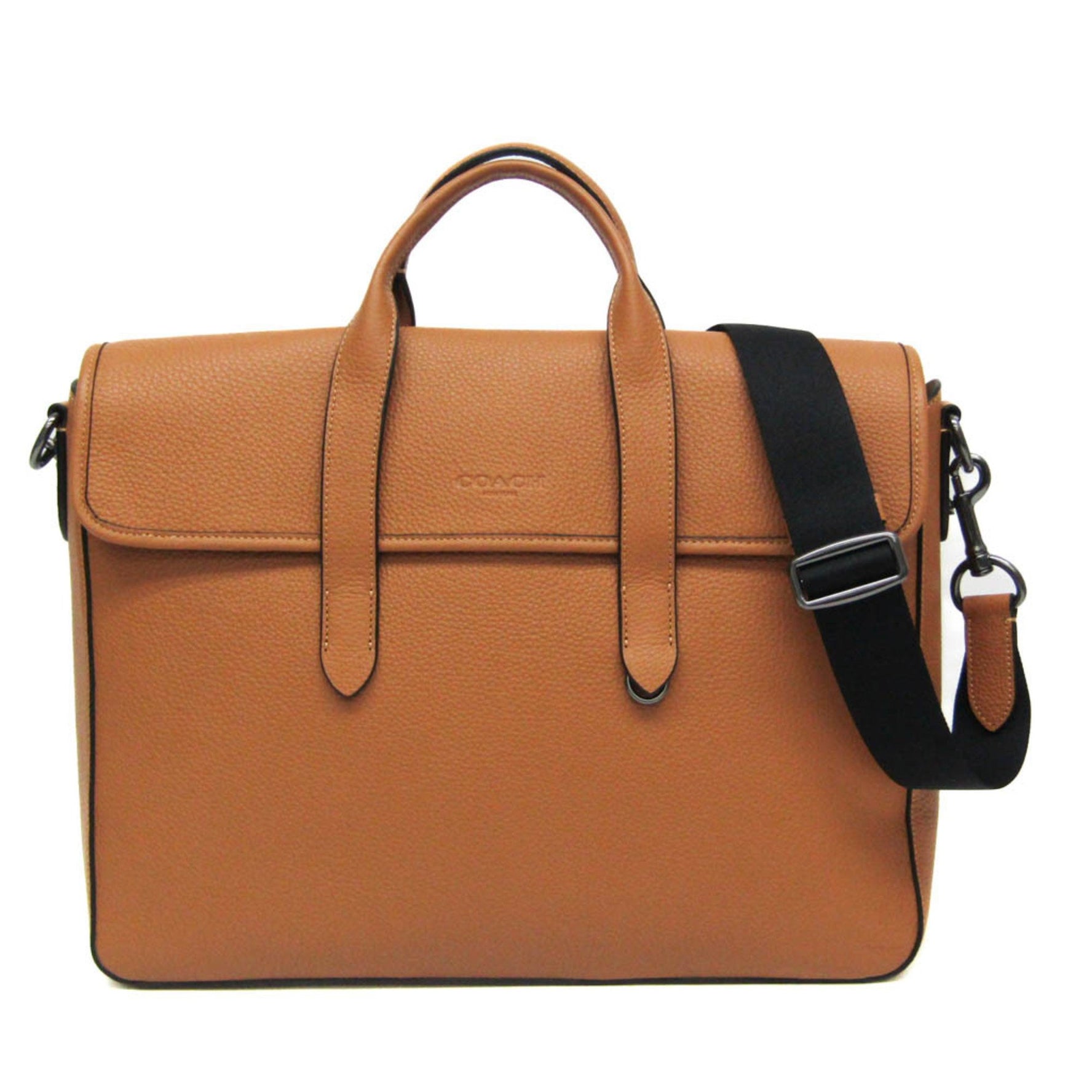 Coach Sullivan Portfolio Leather Briefcase,Shoulder Bag Light Brown