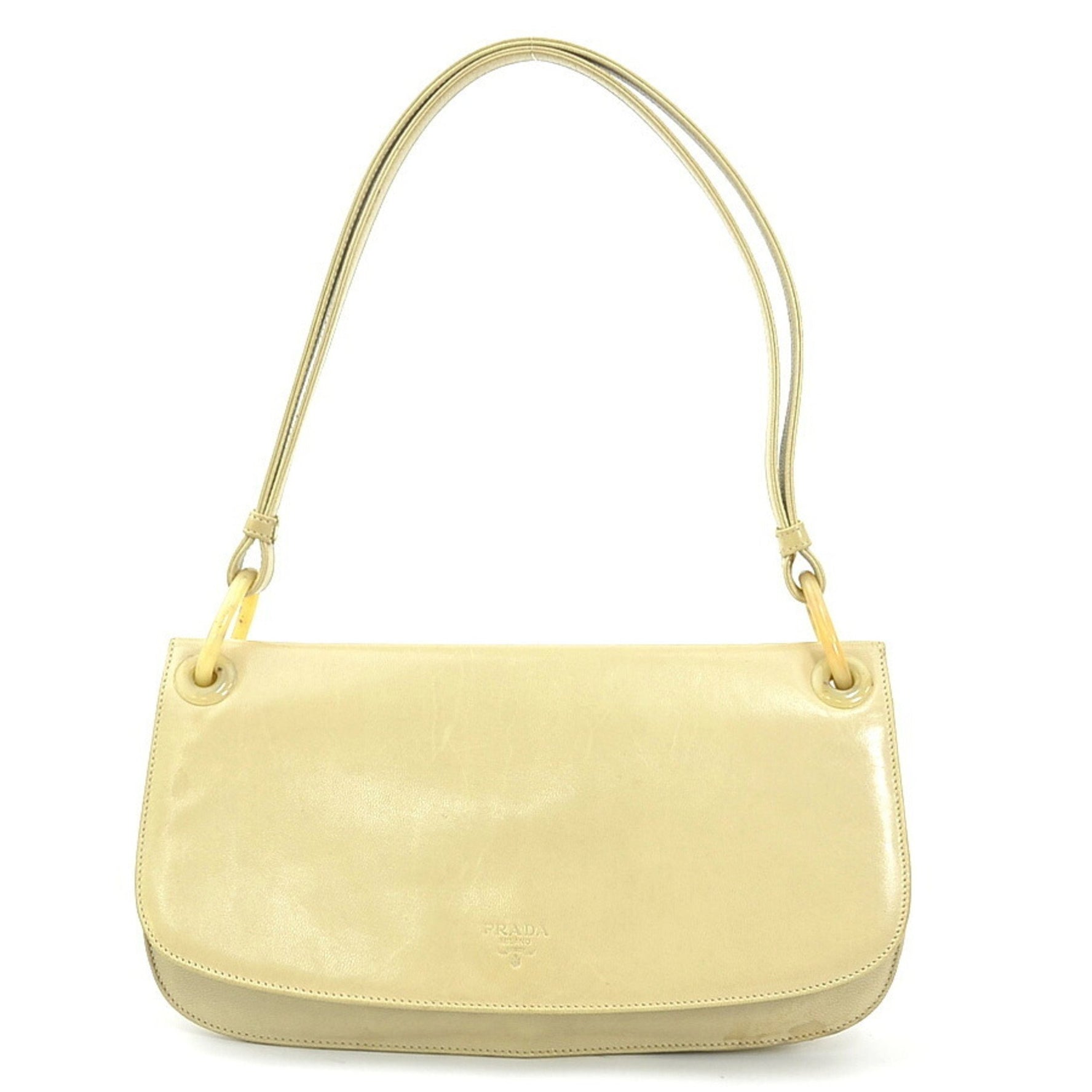 Prada PRADA shoulder bag, beige leather, women's, e60736a