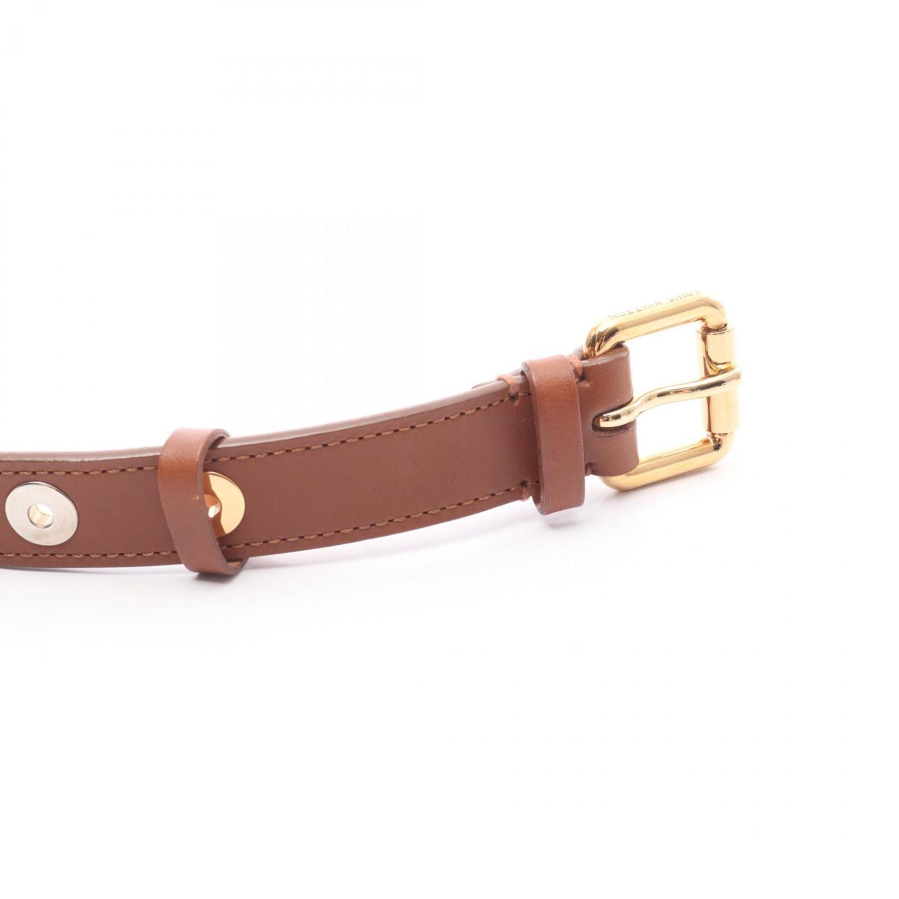 Louis Vuitton Santur Spike Belt, Leather