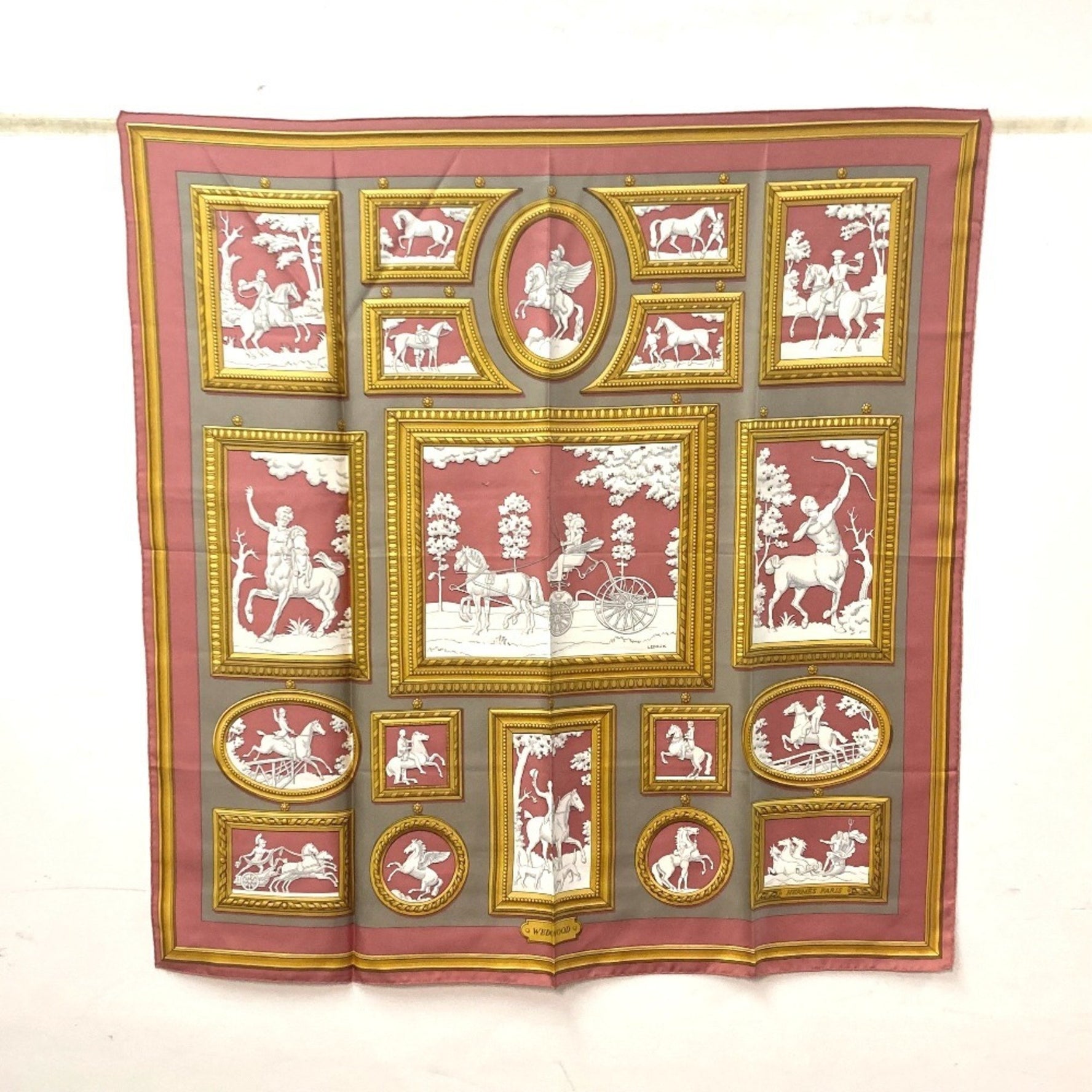 HERMES Wedgwood Carre 90 Scarf, Silk