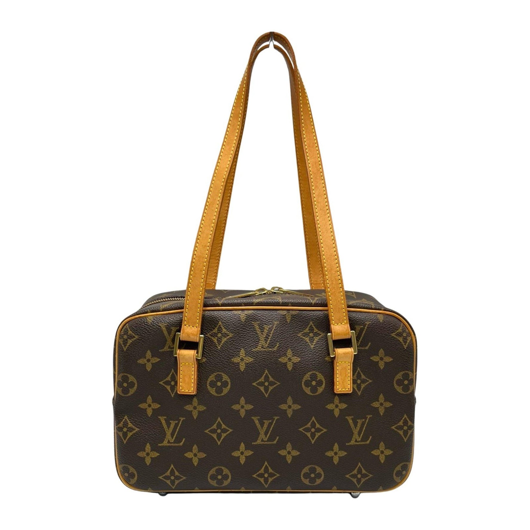 Louis Vuitton Cite MM Handbag Monogram Canvas Brown