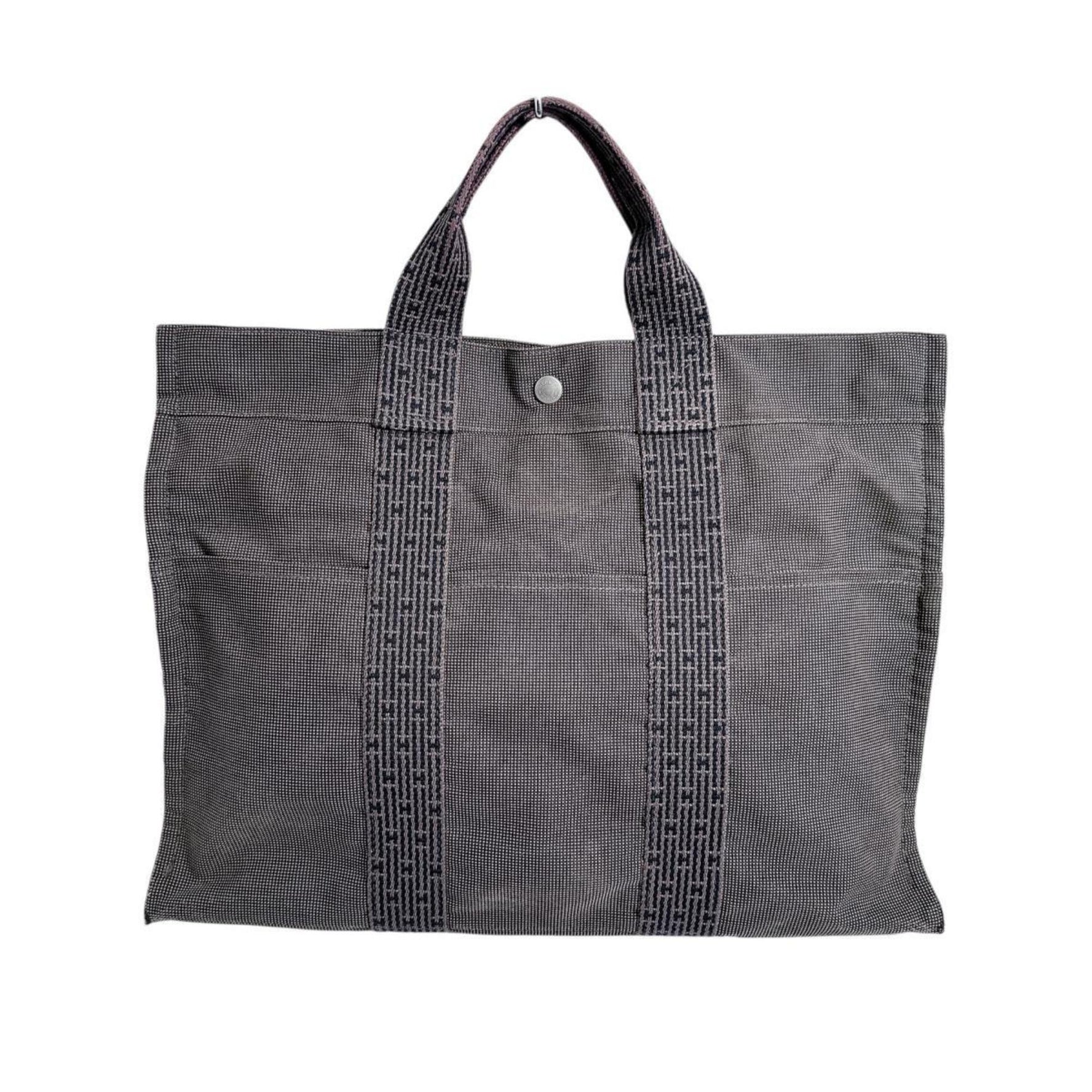 Hermes Hermès Air Line MM Tote Bag, Business Canvas