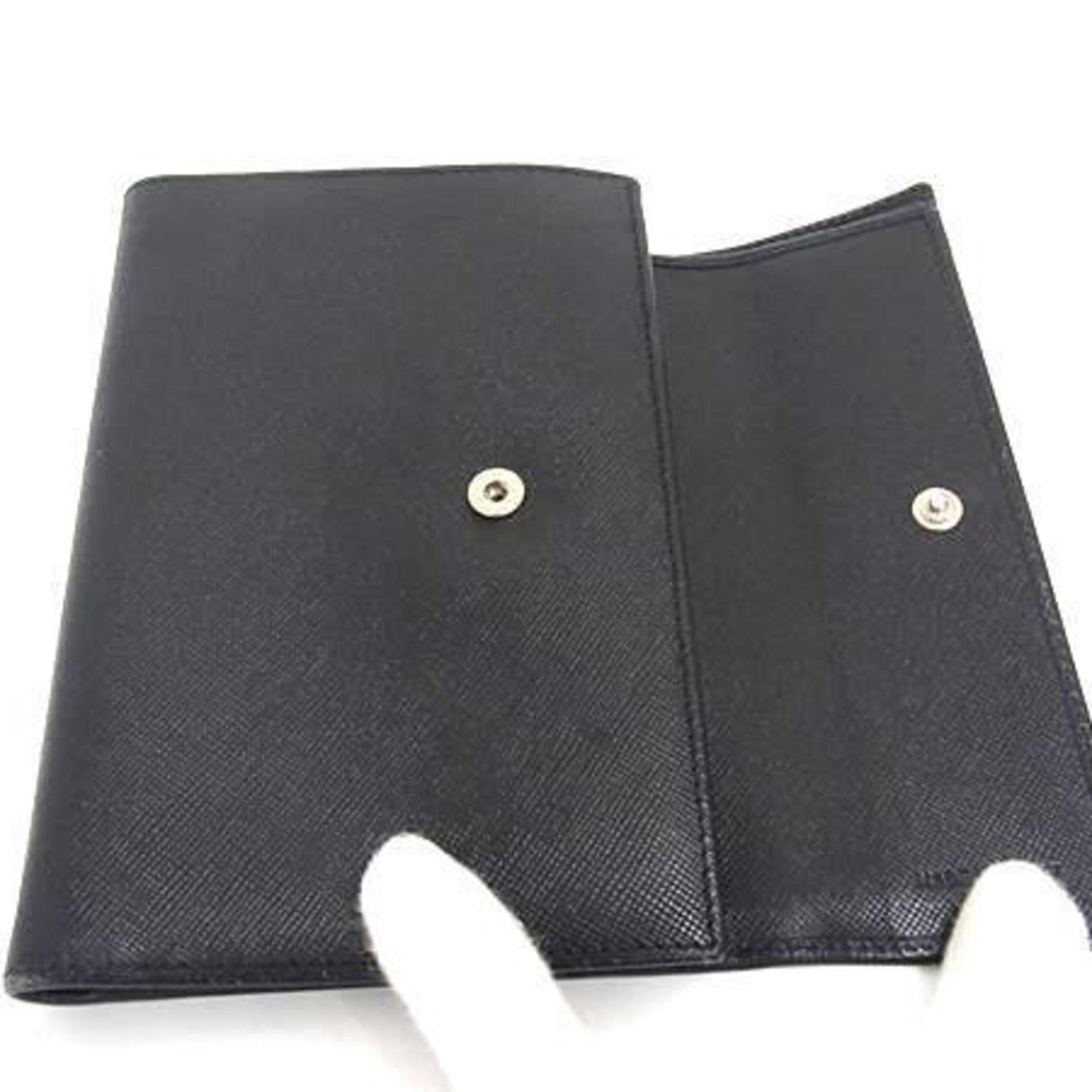 PRADA Tri-fold Wallet Saffiano Leather