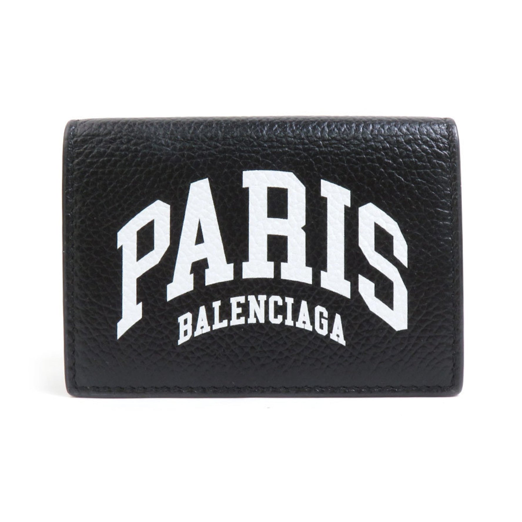 BALENCIAGA Tri-fold Wallet Leather Men's