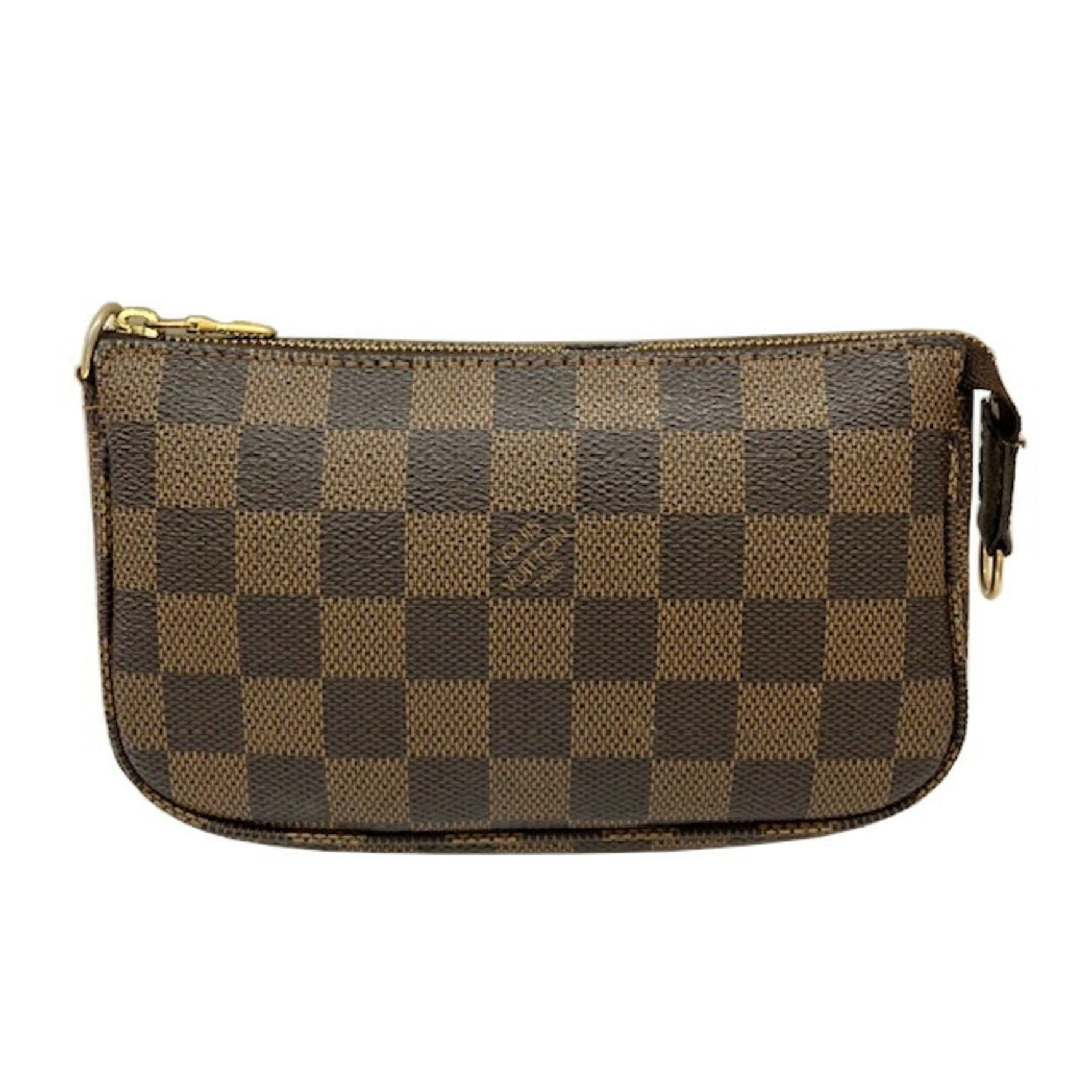 Louis Vuitton Damier Ebene Pouch Bag Brown