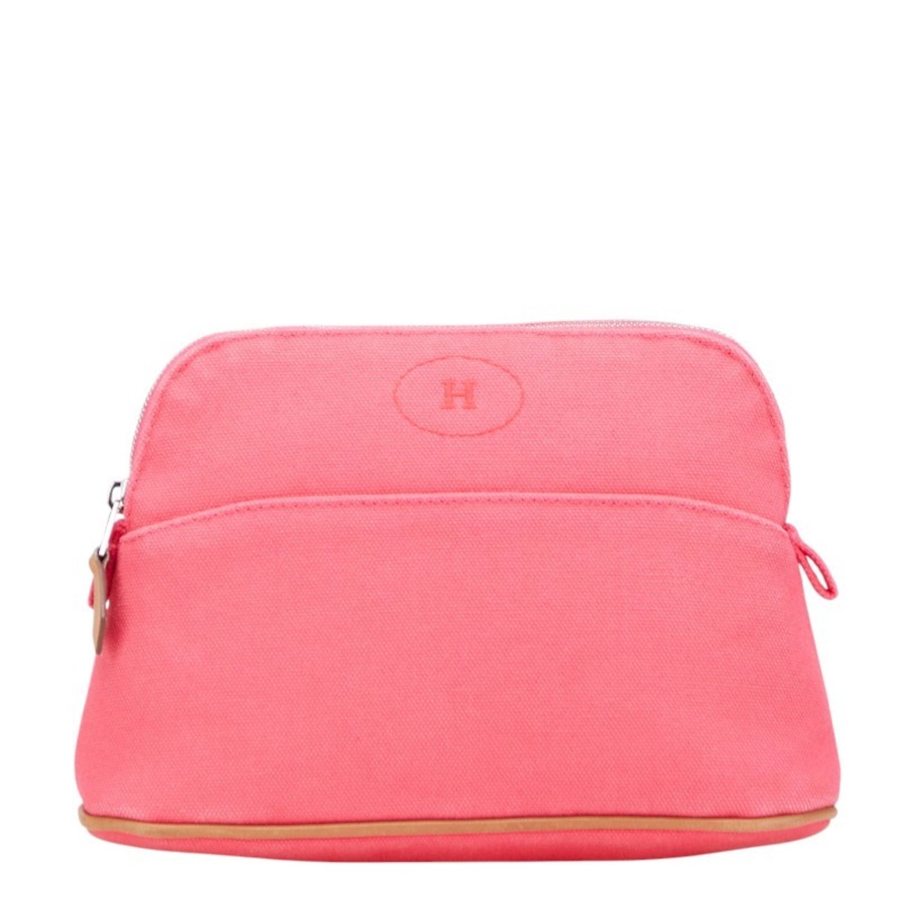 Hermes Hermès Bolide Pouch 20, a pouch for small items, in hibiscus canvas and leather.