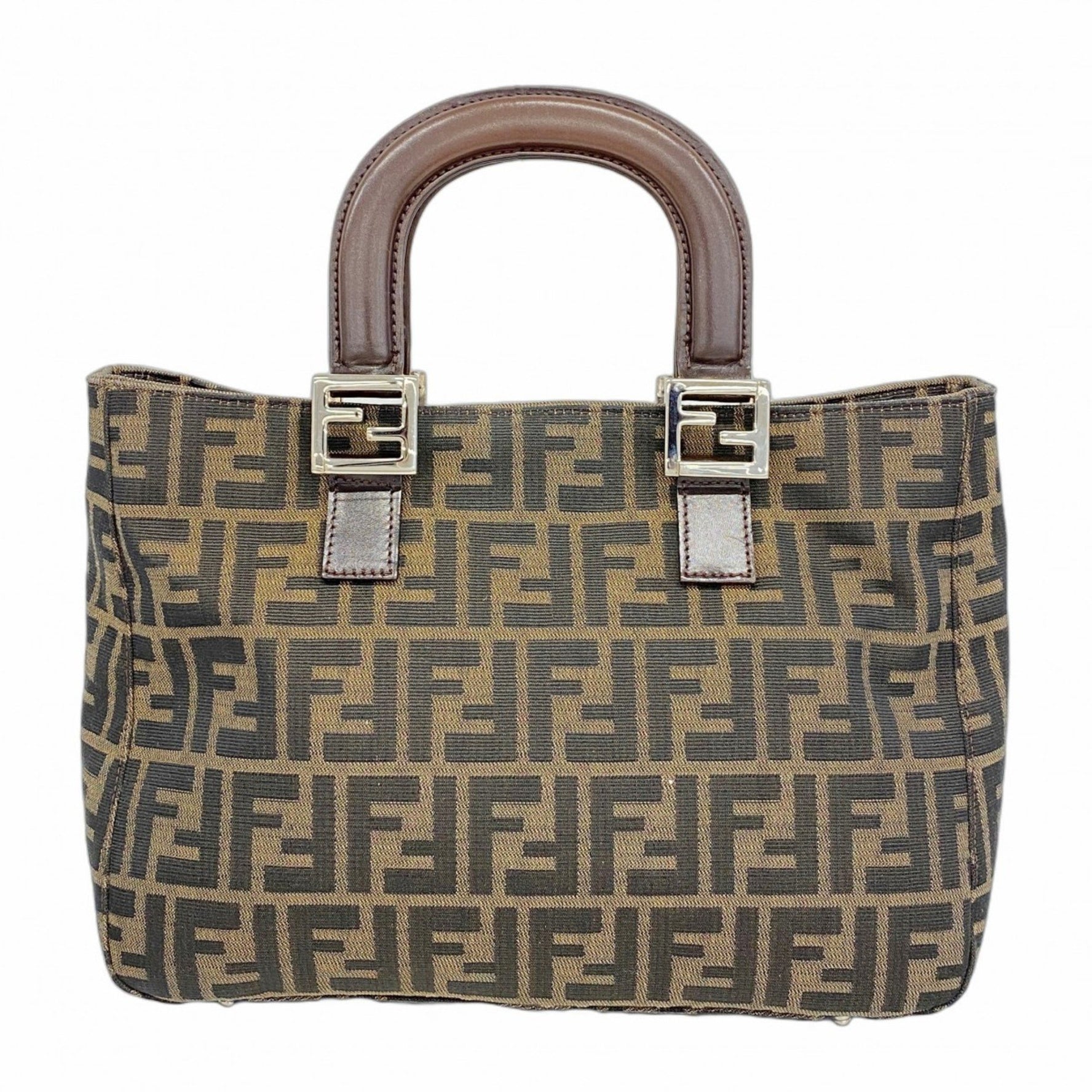Fendi Zucca nylon canvas handbag in