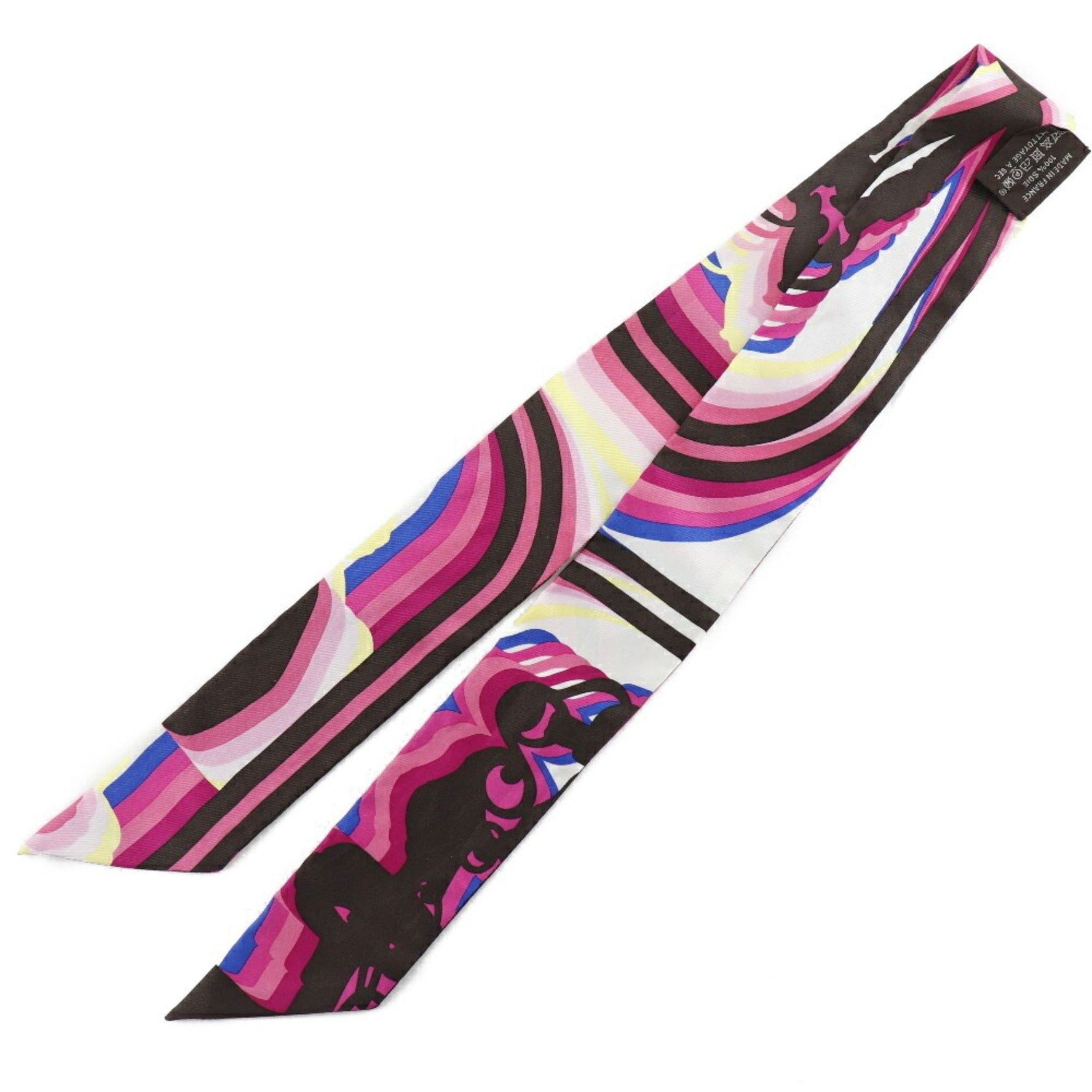 Hermes Twilly Bucket Scarf Brides de Gala Shadow Silk Made in France