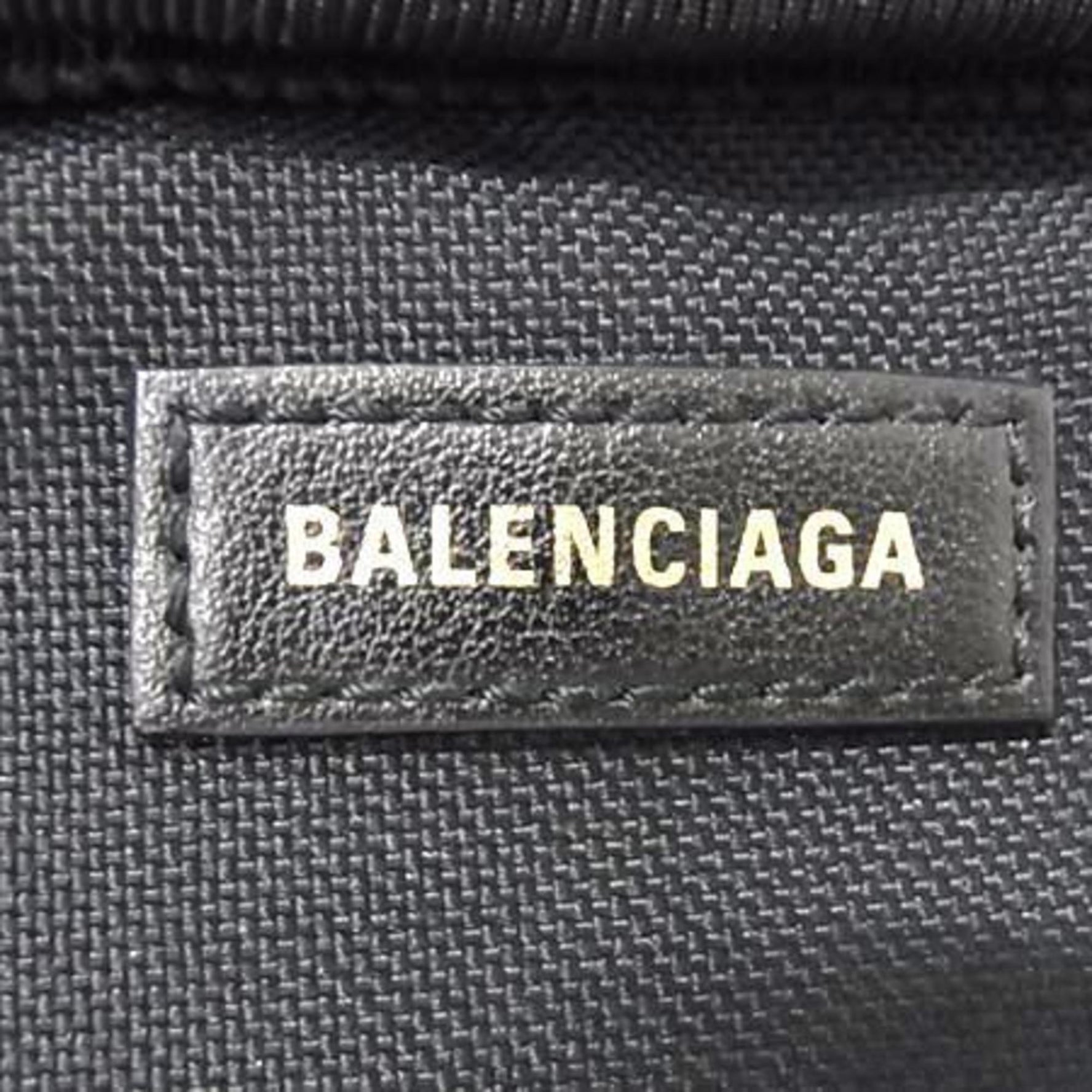 BALENCIAGA Explorer Shoulder Bag Pochette Navy Black Leather